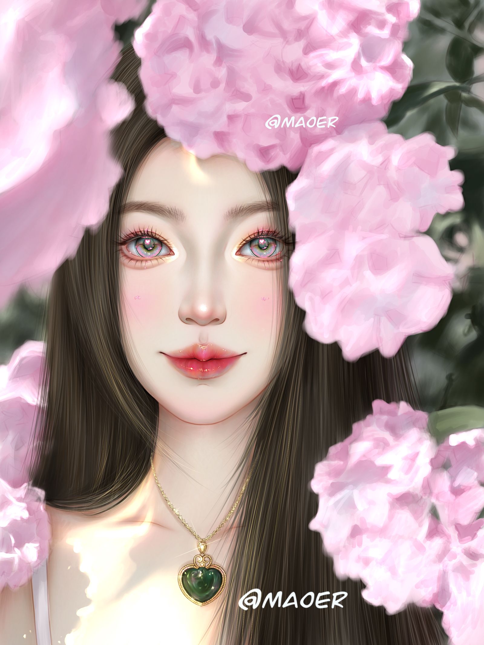 伪厚涂头像插画图片壁纸