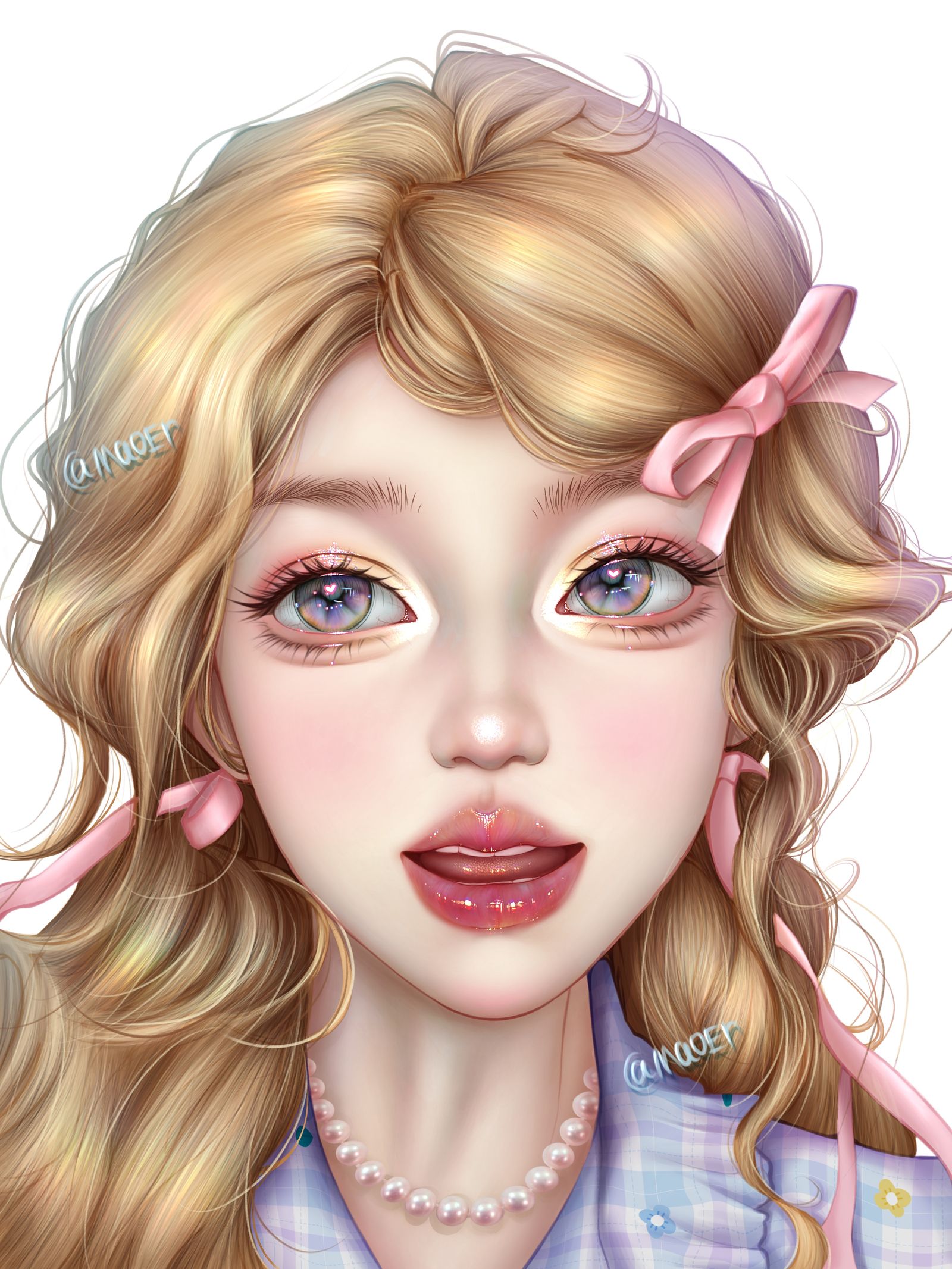 伪厚涂头像插画图片壁纸