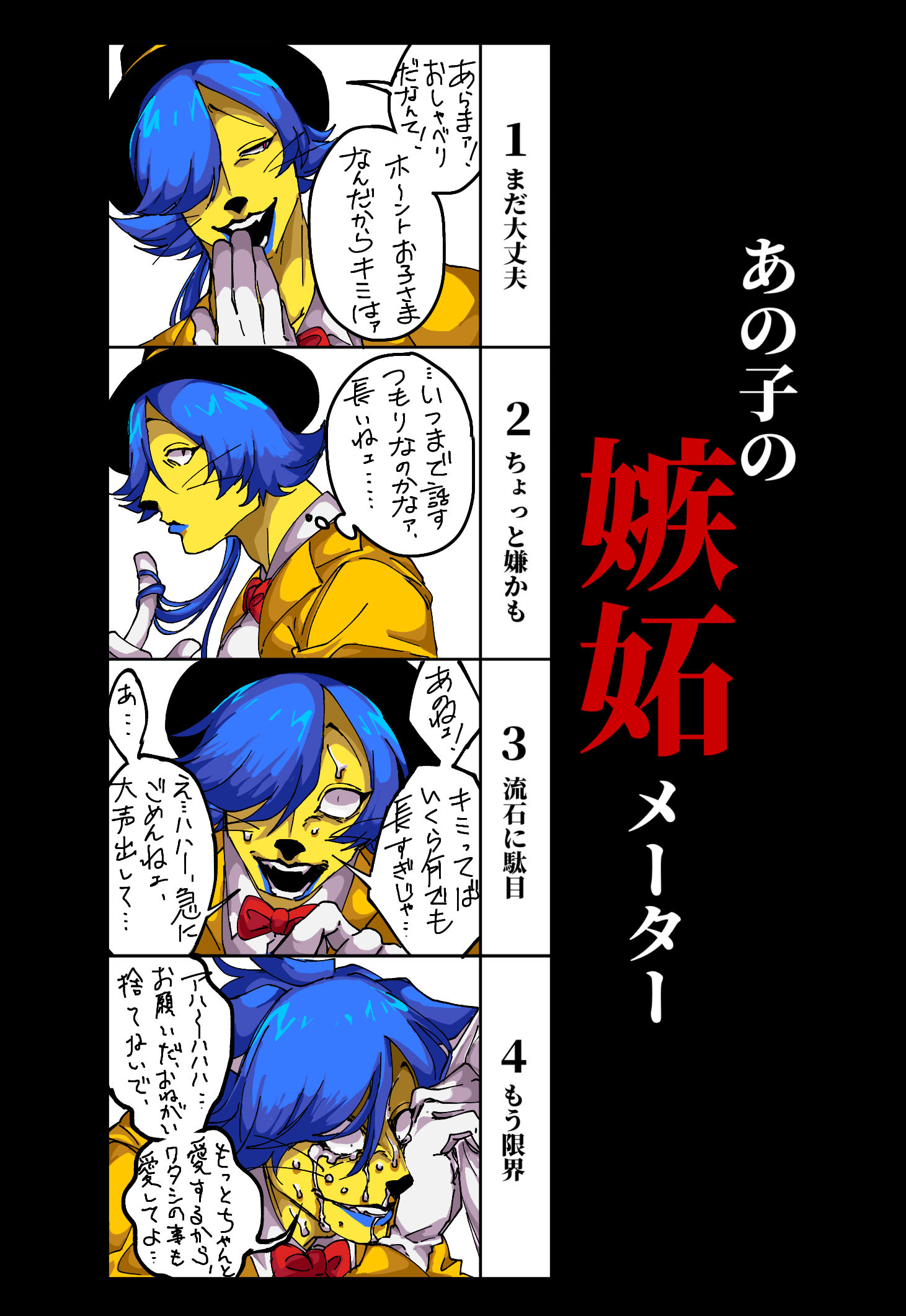 猫の人外さんことマディソンの嫉妬メーター