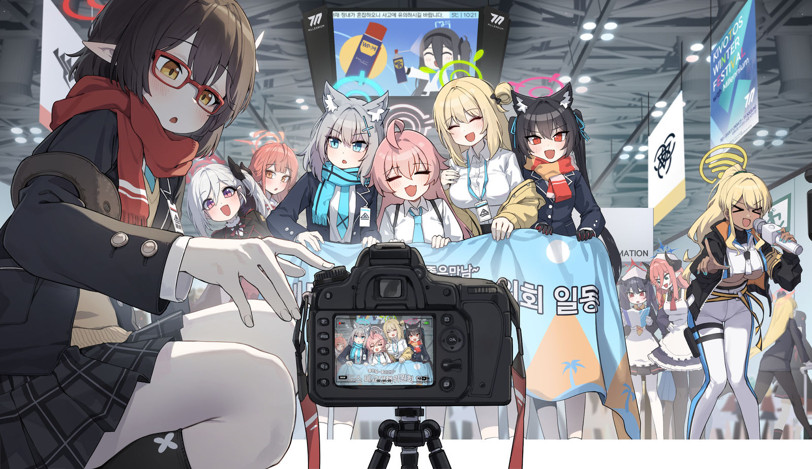 7. アビドス 記念撮影插画图片壁纸