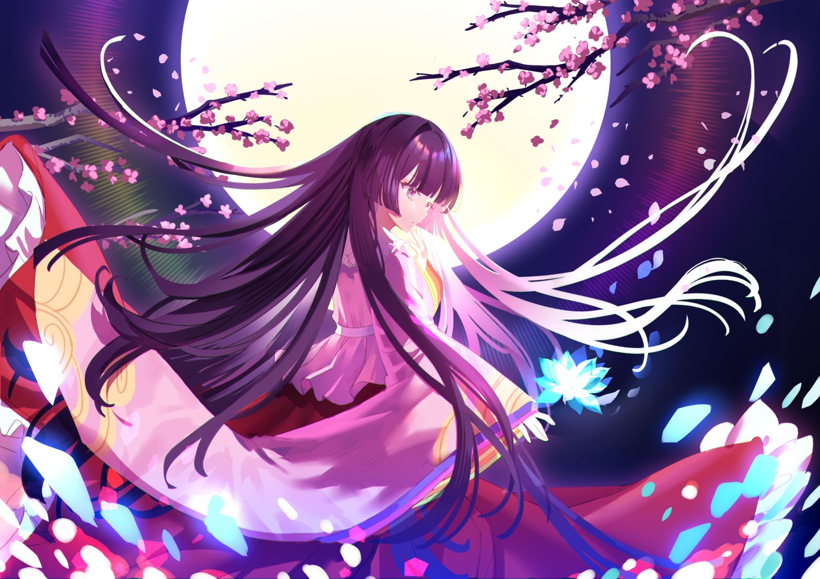 輝夜插画图片壁纸