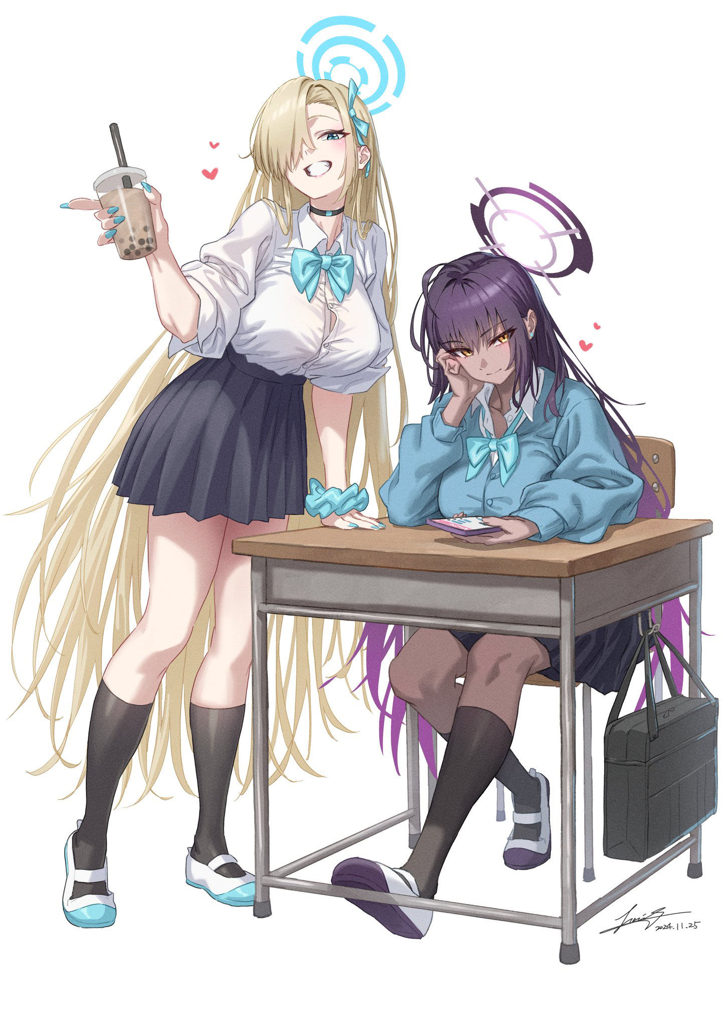 制服アスナとカリン rkgk