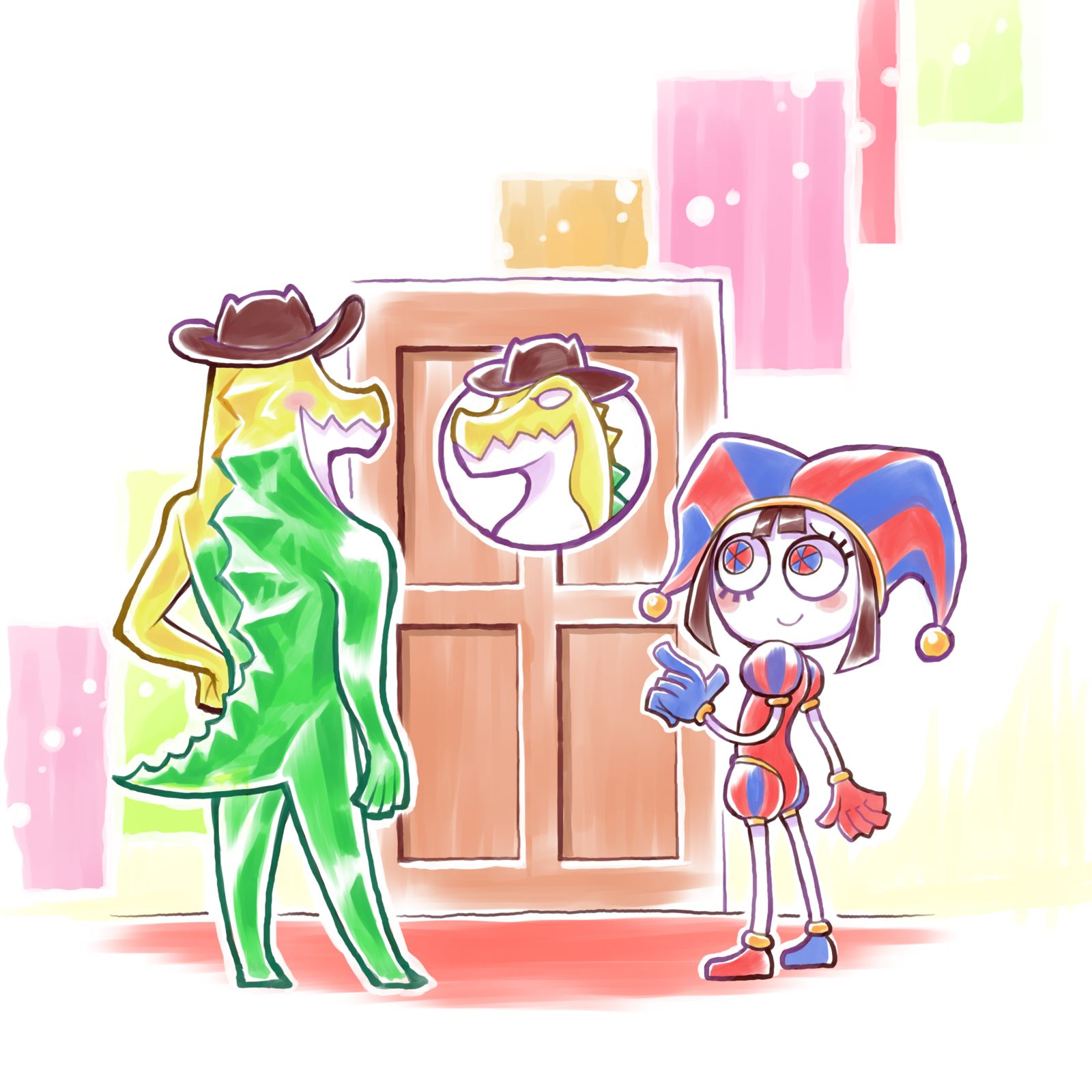 Friend’s room插画图片壁纸