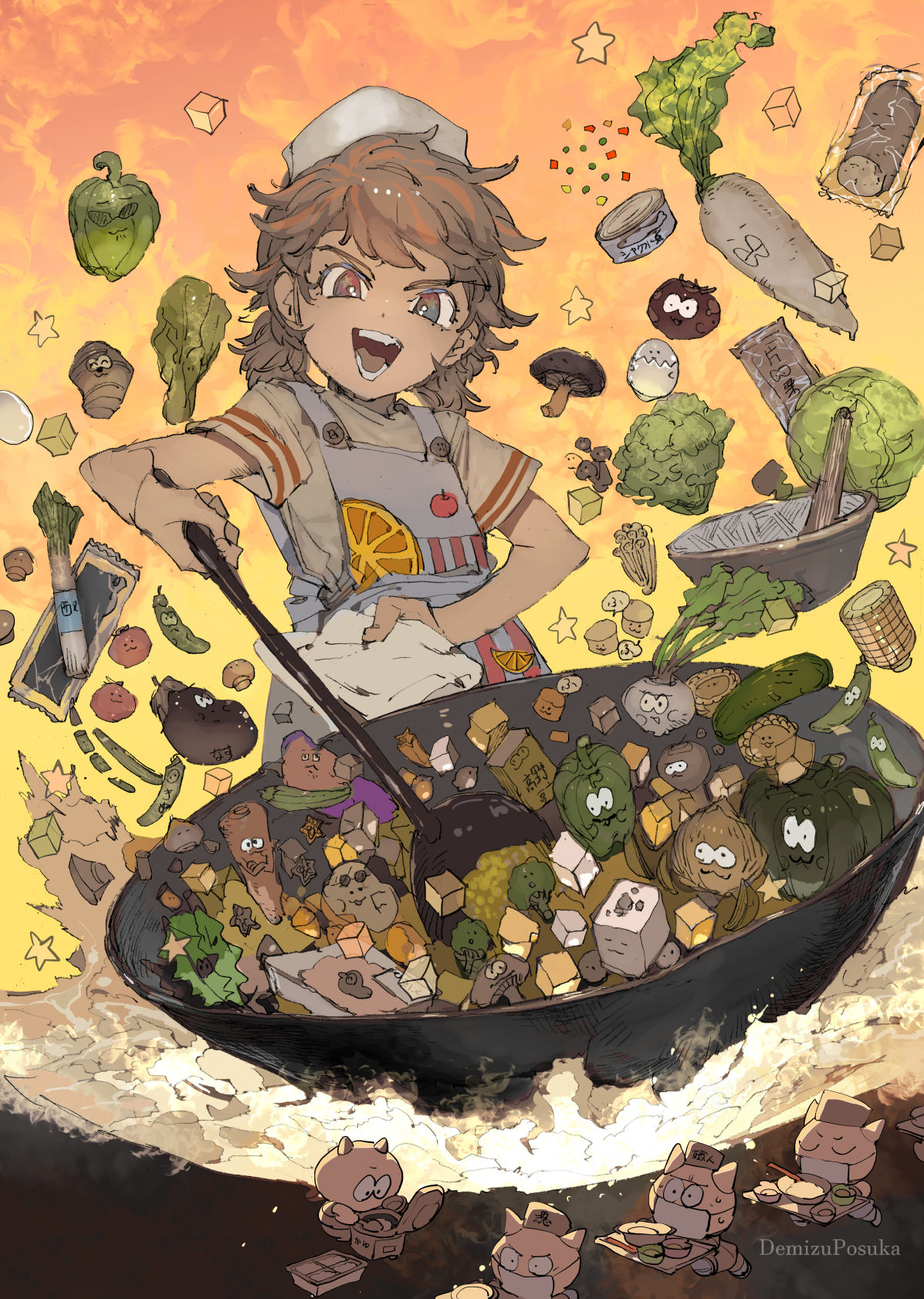 料理人パワー插画图片壁纸