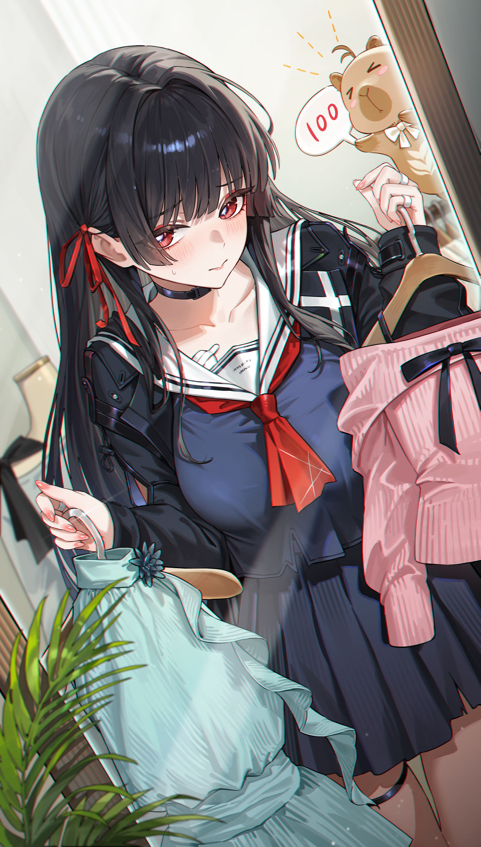 で…どう？插画图片壁纸