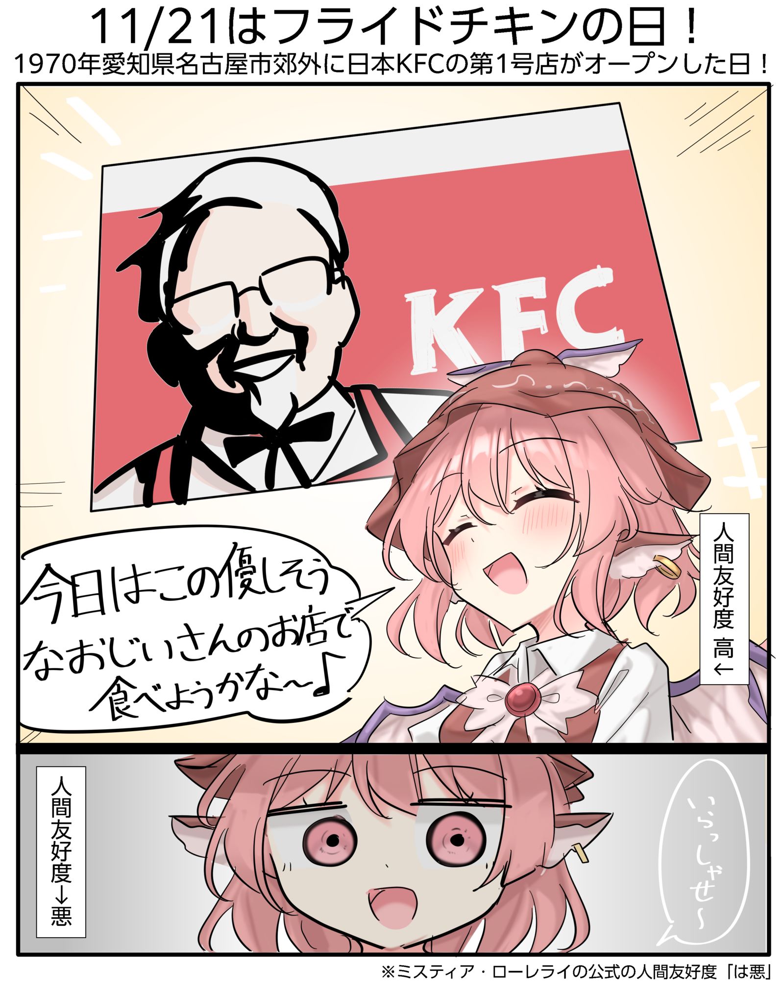 11/21はフライドチキンの日！