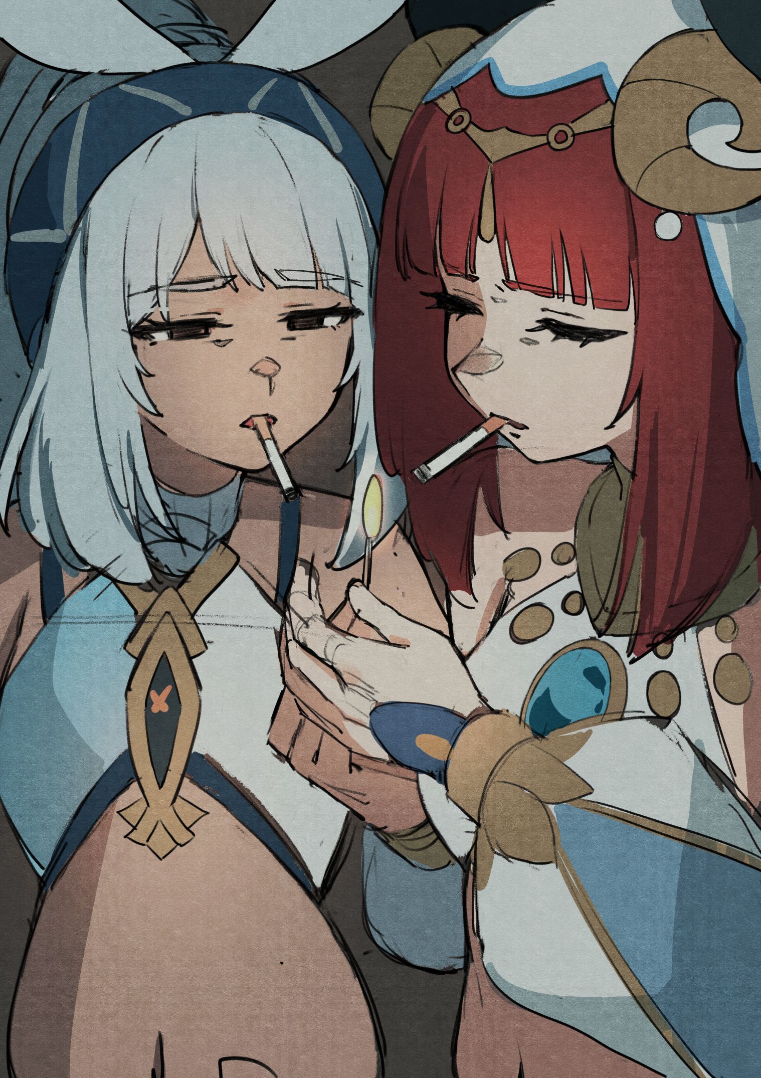 水アイドル插画图片壁纸