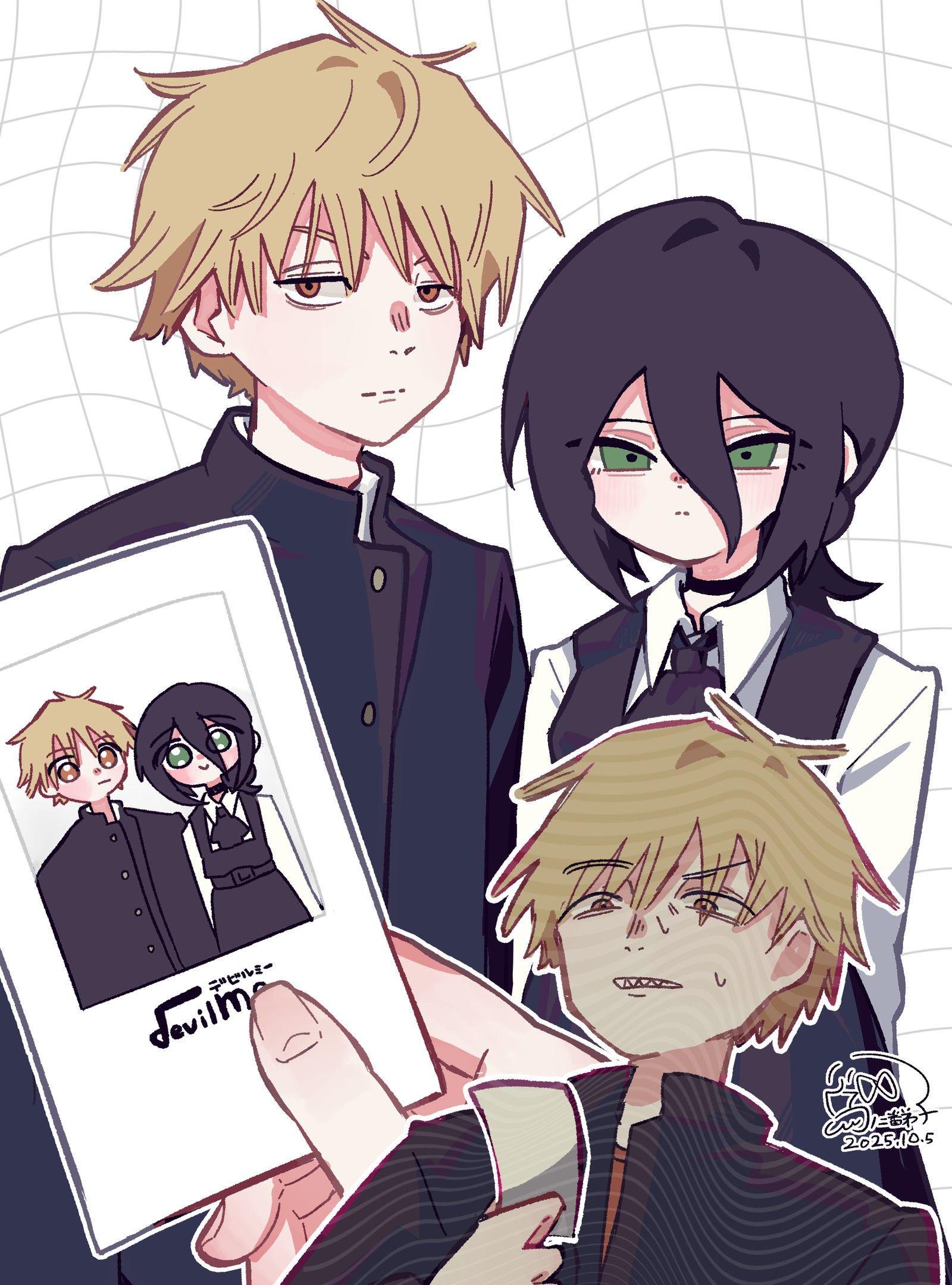 放課後デートと勢いの漫画插画图片壁纸