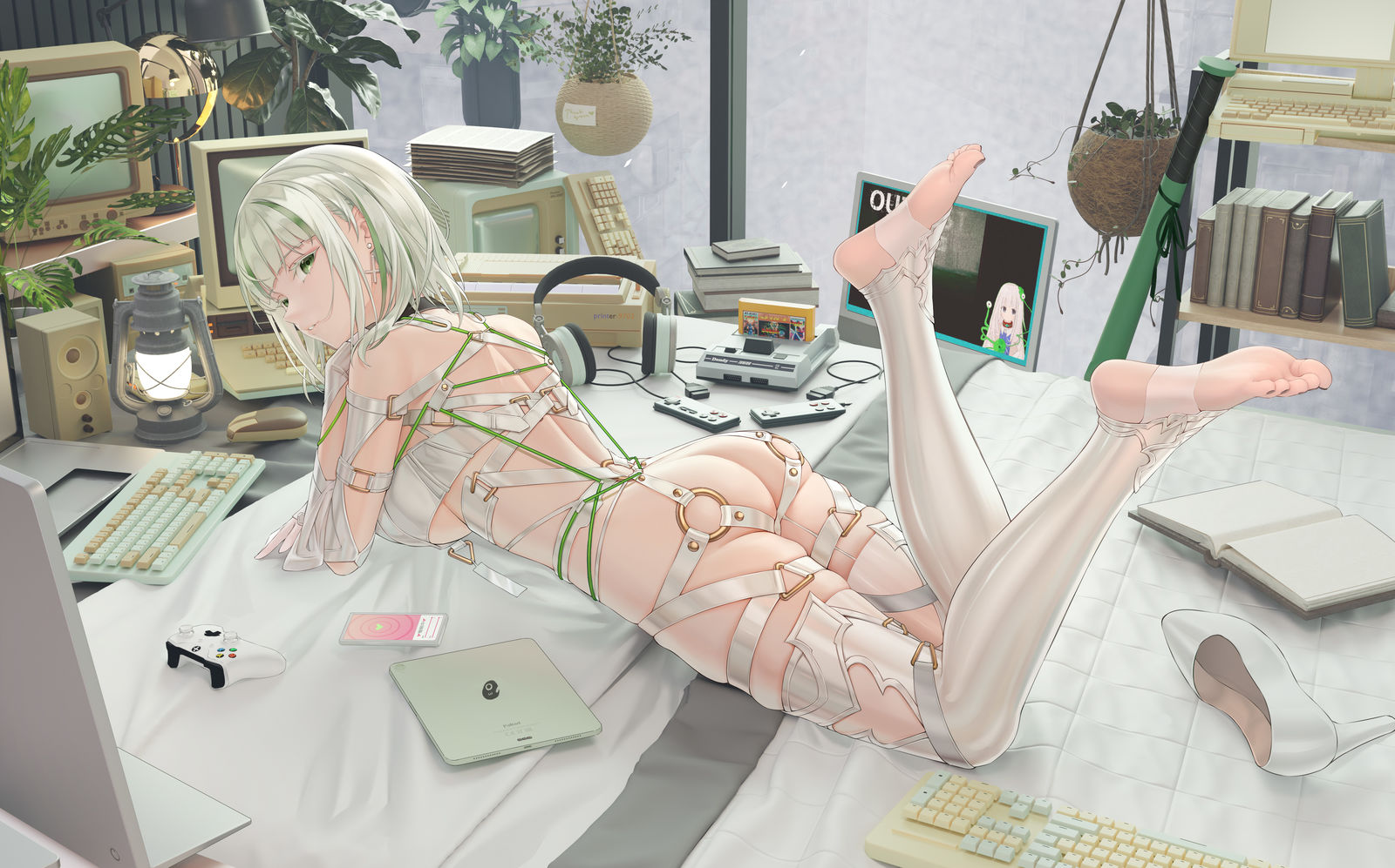 虚拟主播设计 cg 直播背景插画图片壁纸