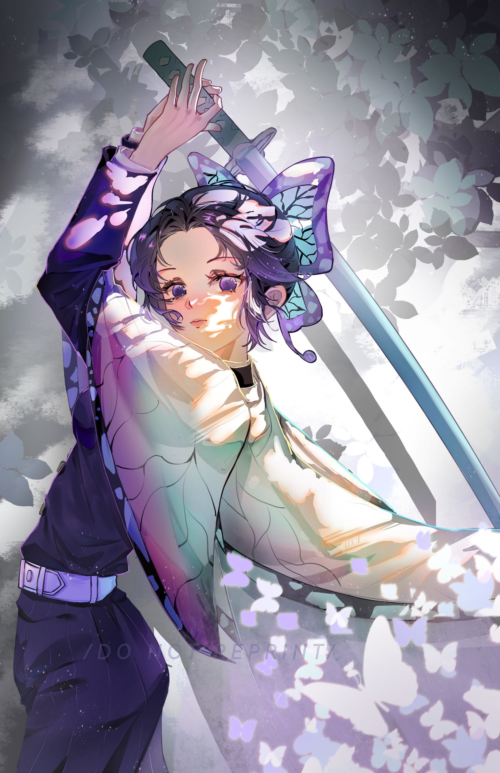 蝴蝶忍头像同人高清图