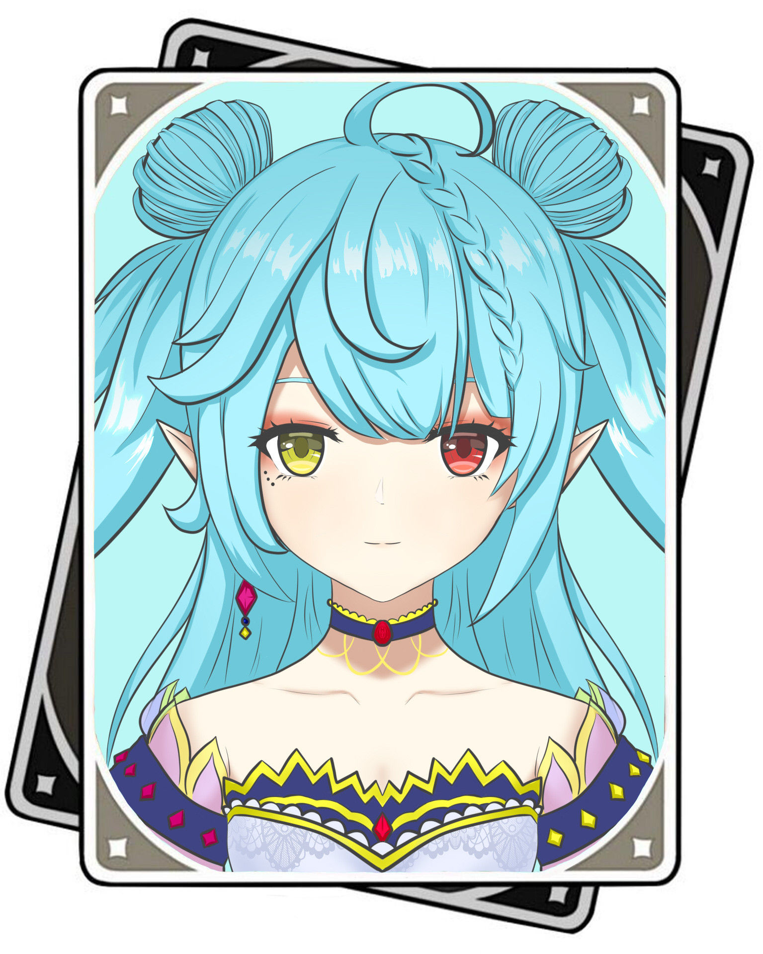 oc仿原神证件照头像同人高清图