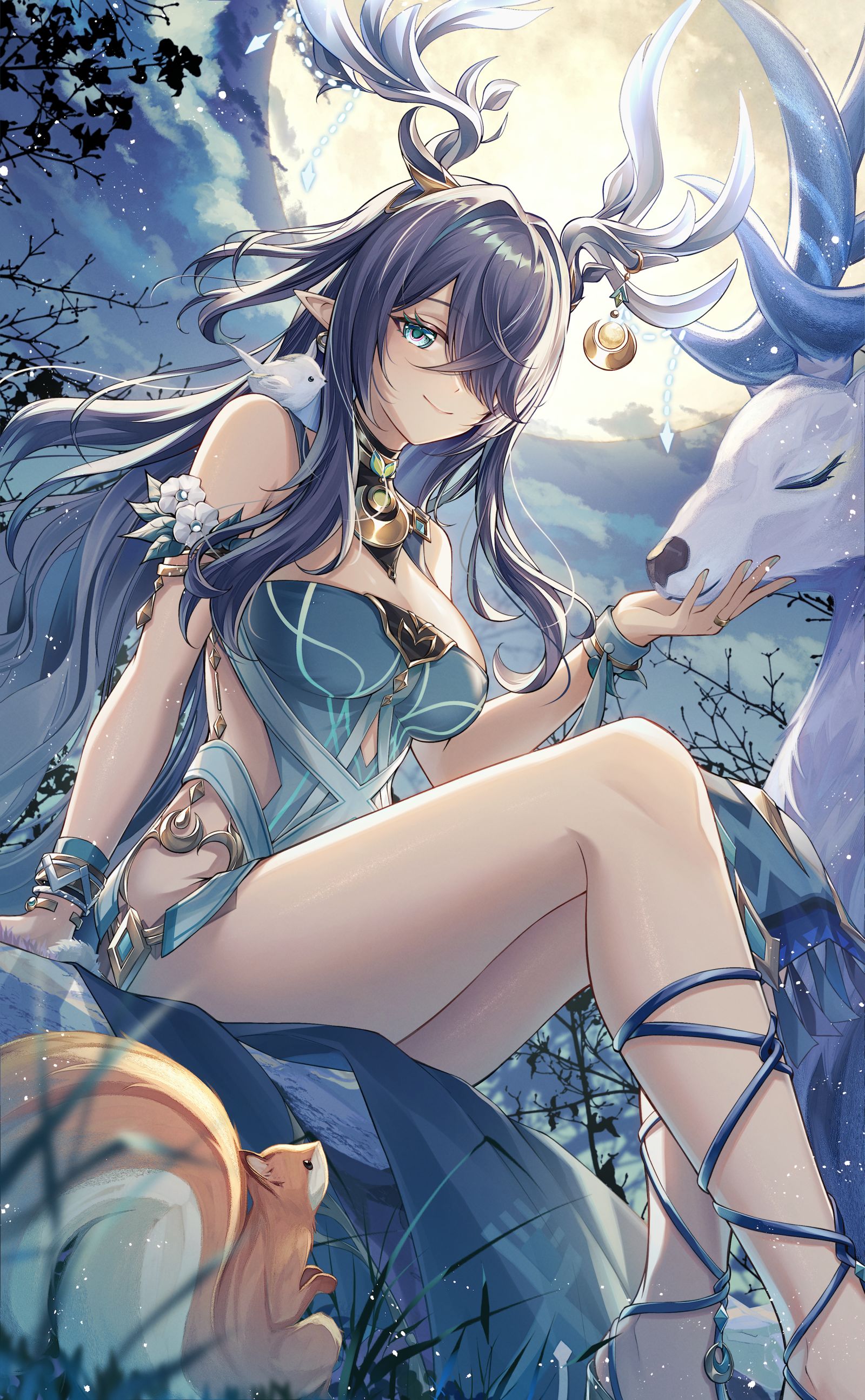 月下の語らい头像同人高清图