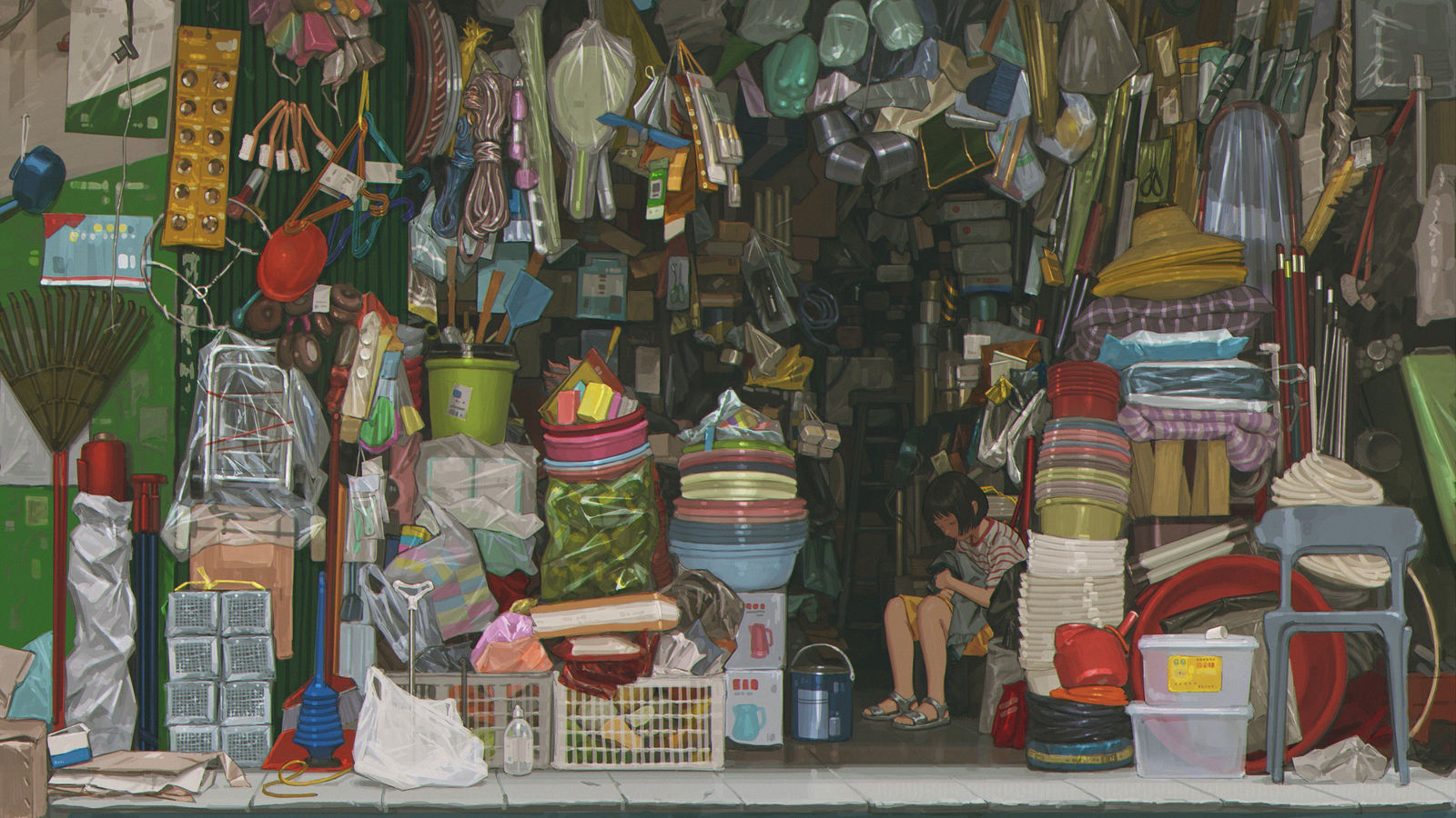 < 爽画了 >插画图片壁纸