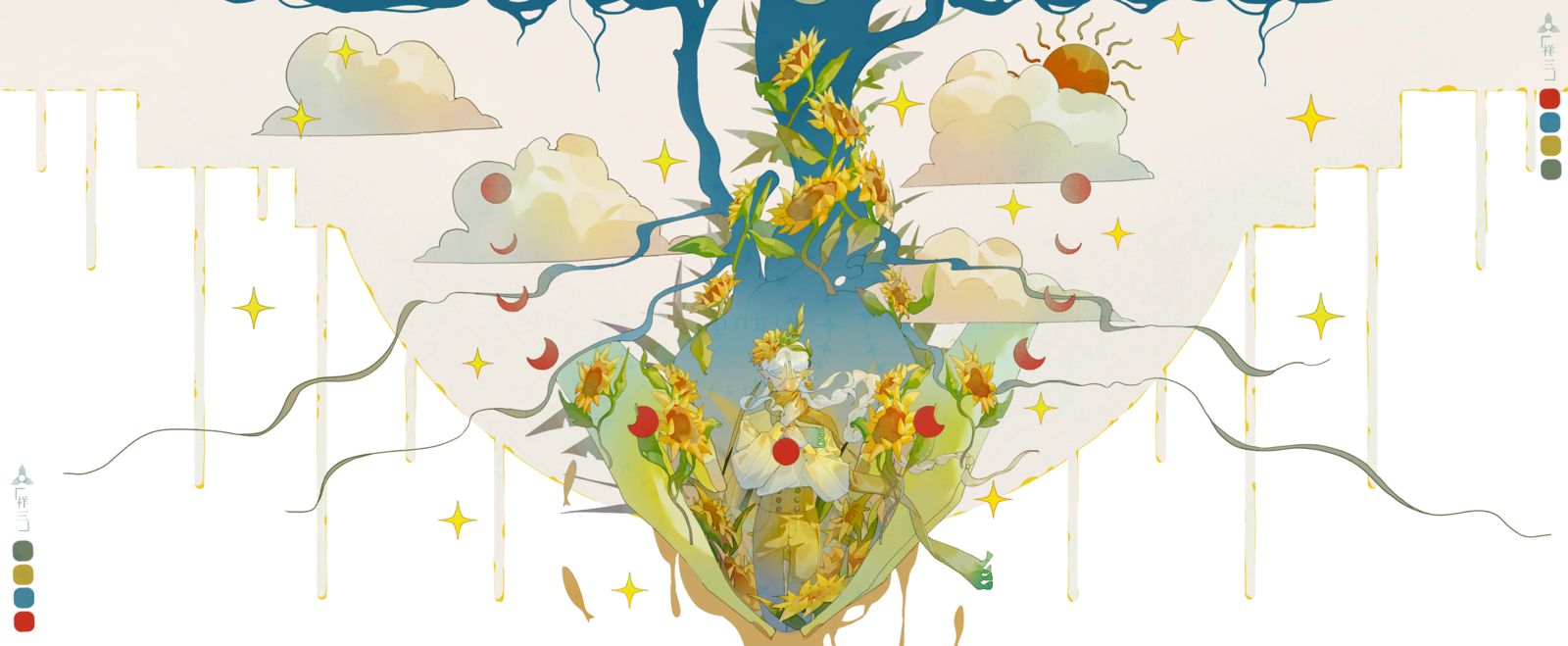 跳动的向日葵头像同人高清图