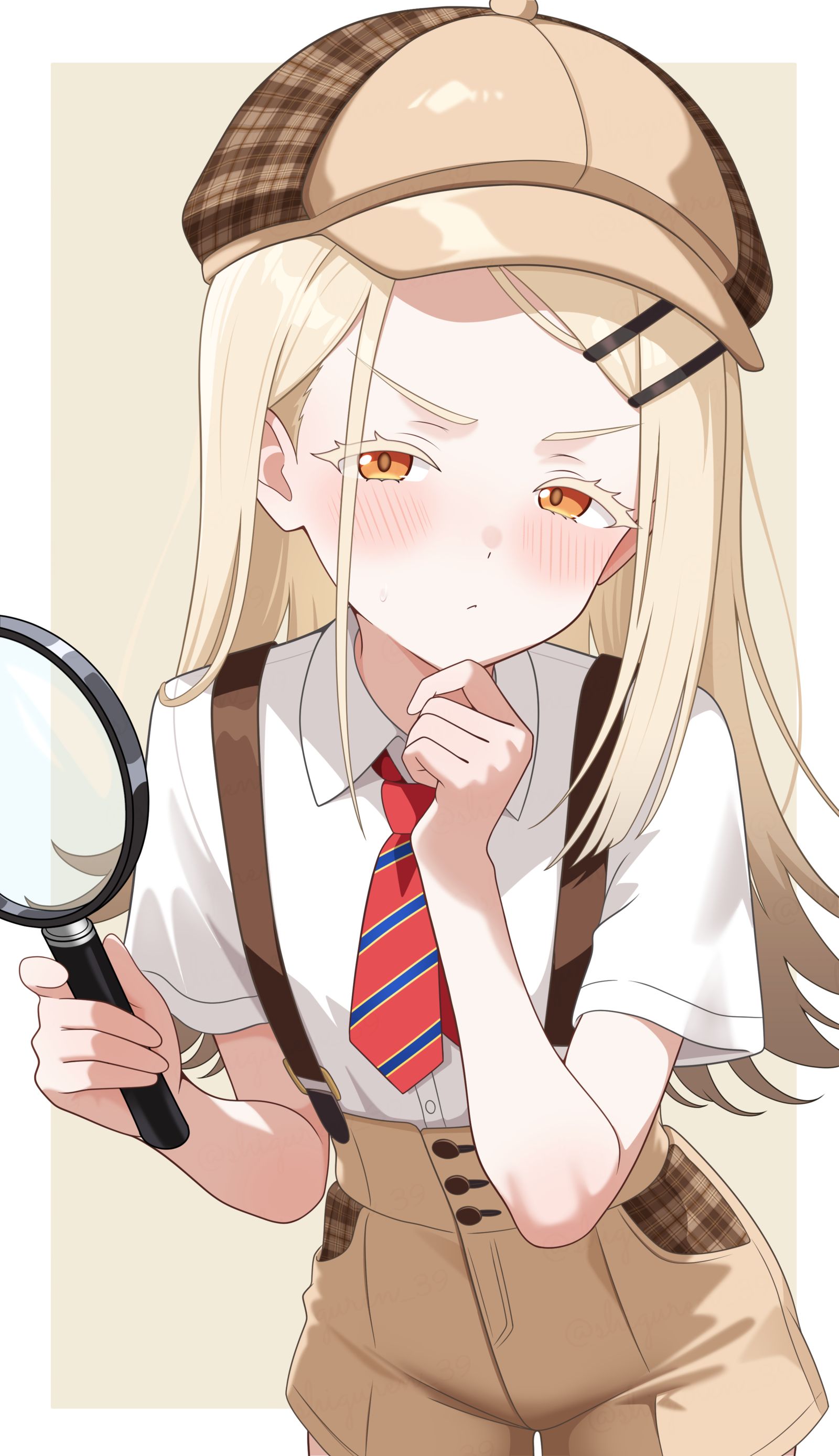 篠澤広 探偵插画图片壁纸