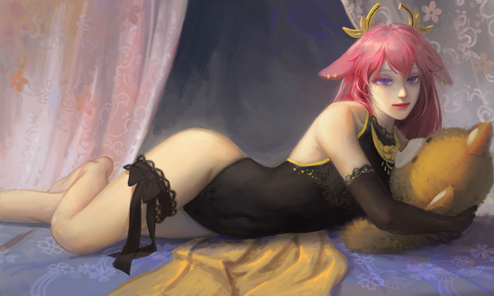 原神 八重神子头像同人高清图