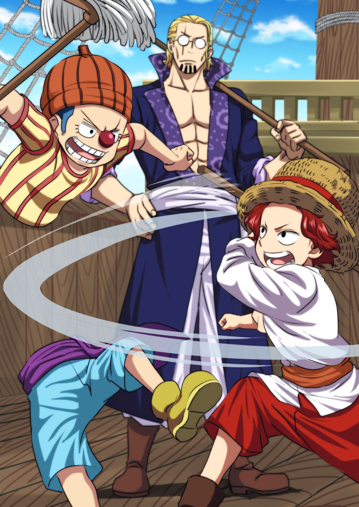 レイリーとシャンクスとバギーまとめ头像同人高清图