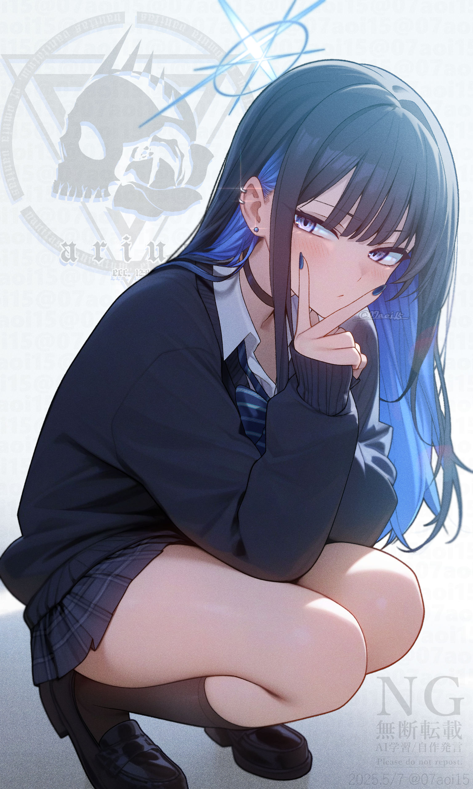  錠前サオリ(制服)  头像同人高清图