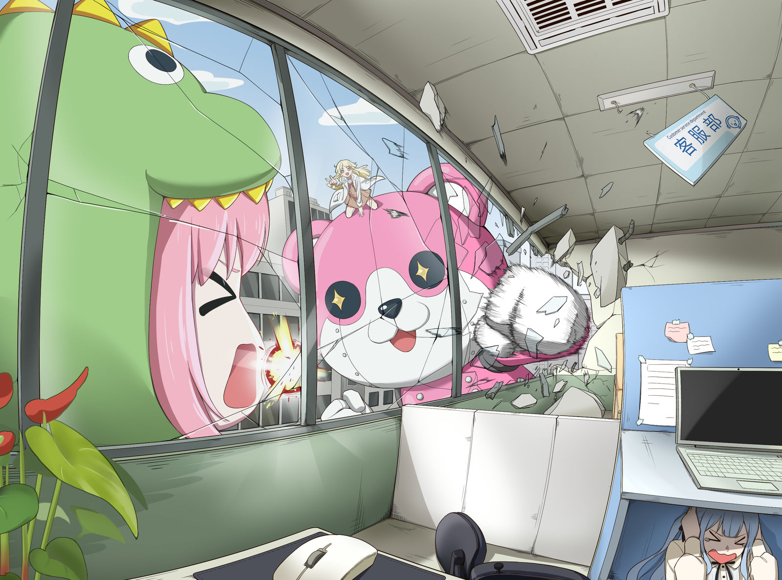 波斯拉vs米歇尔头像同人高清图