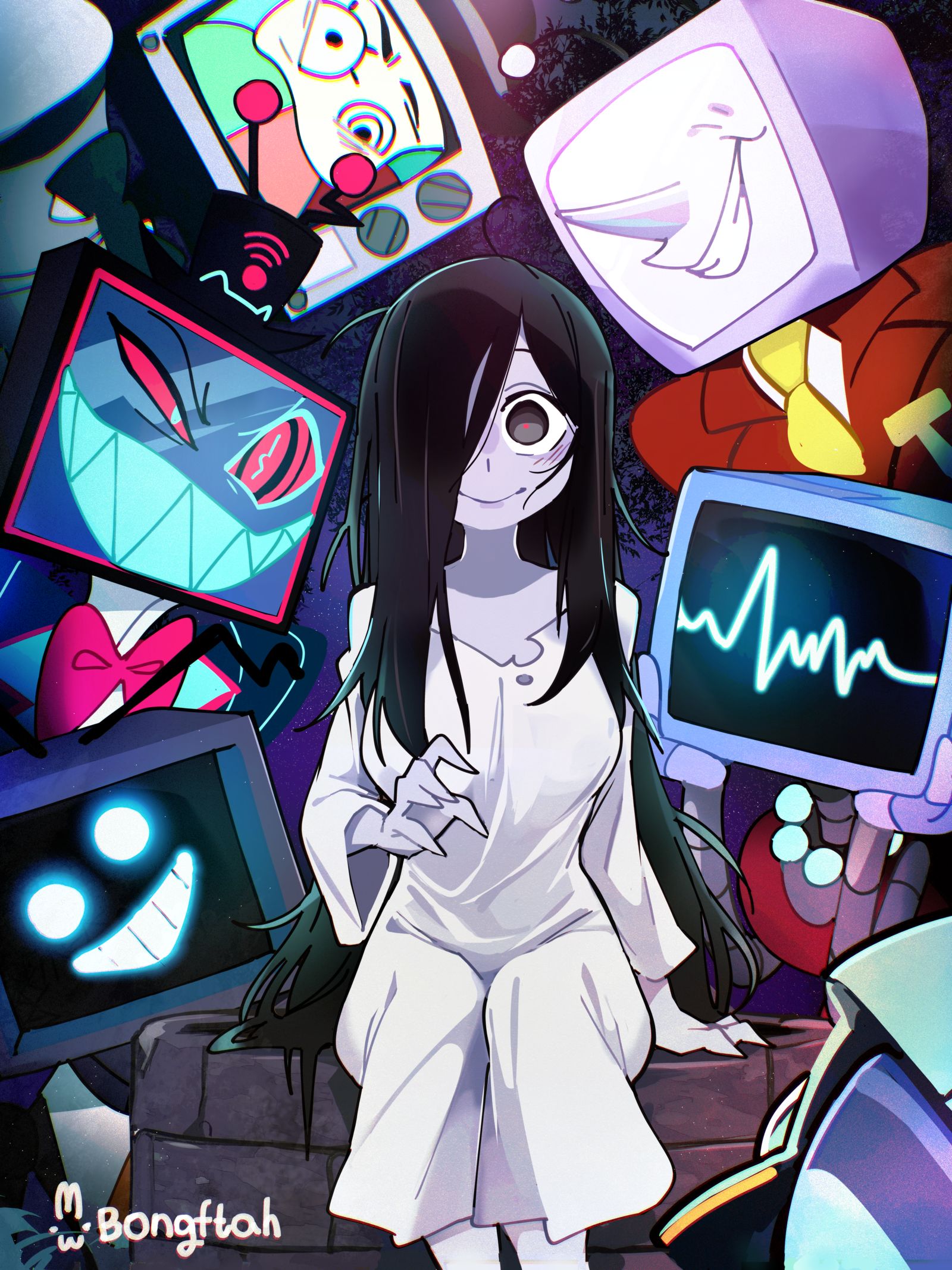 テレビ插画图片壁纸