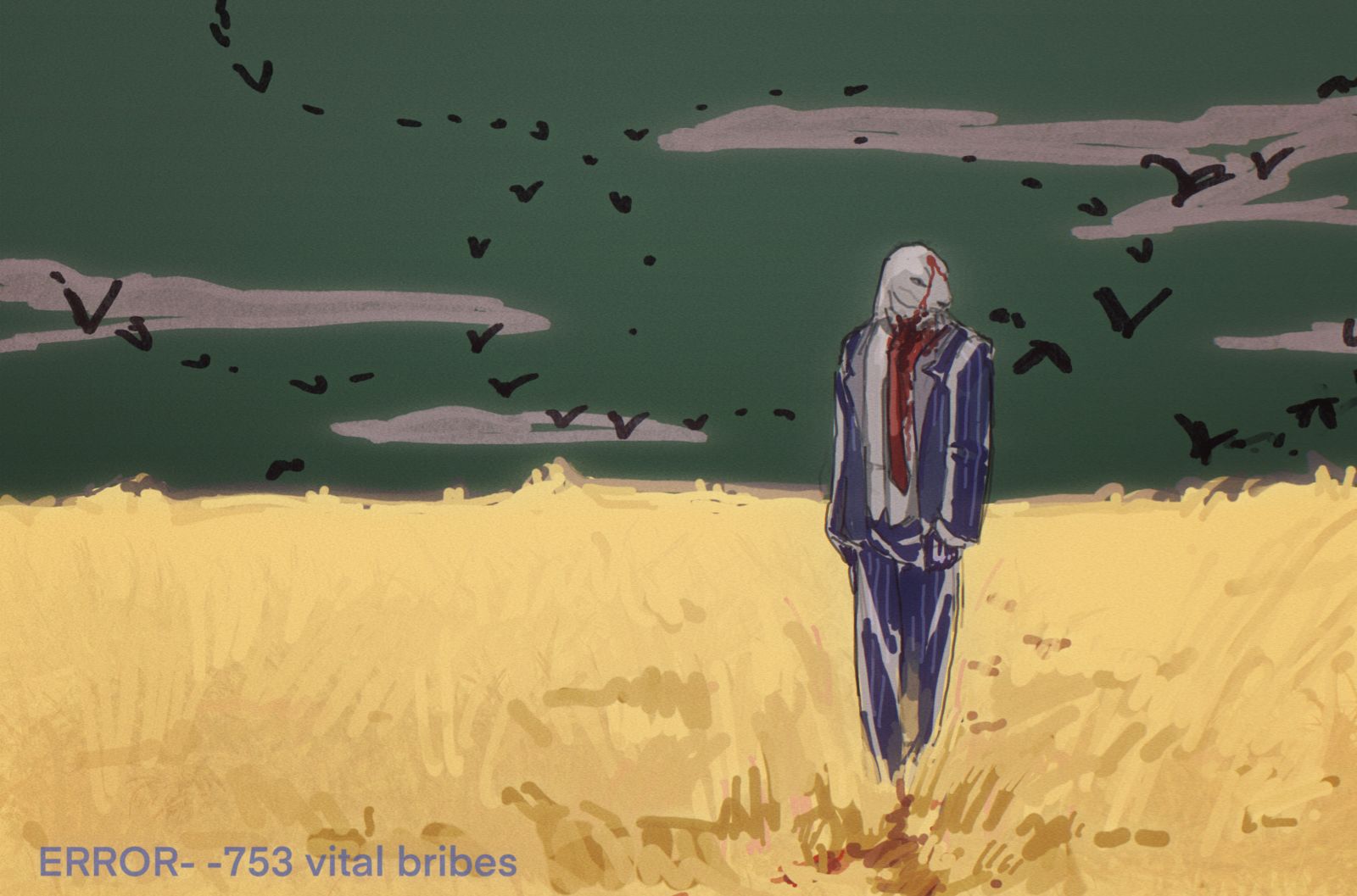 直到我们再见面插画图片壁纸