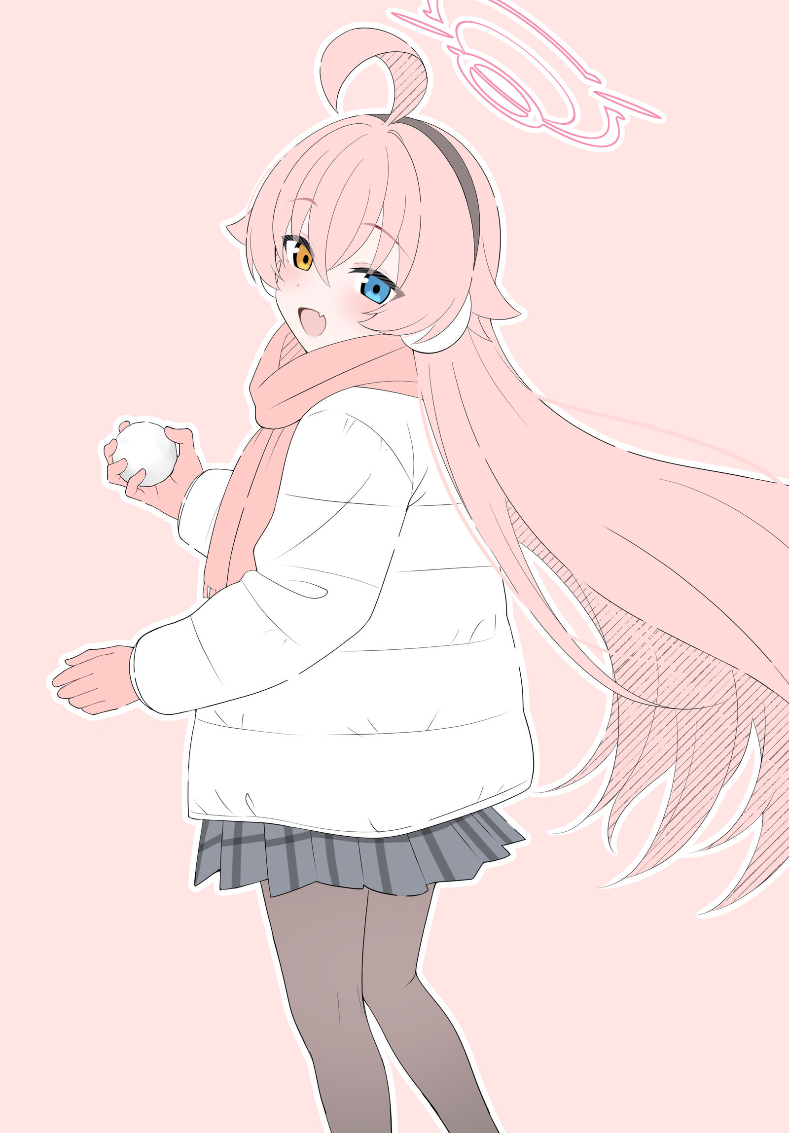 冬ホシノ插画图片壁纸