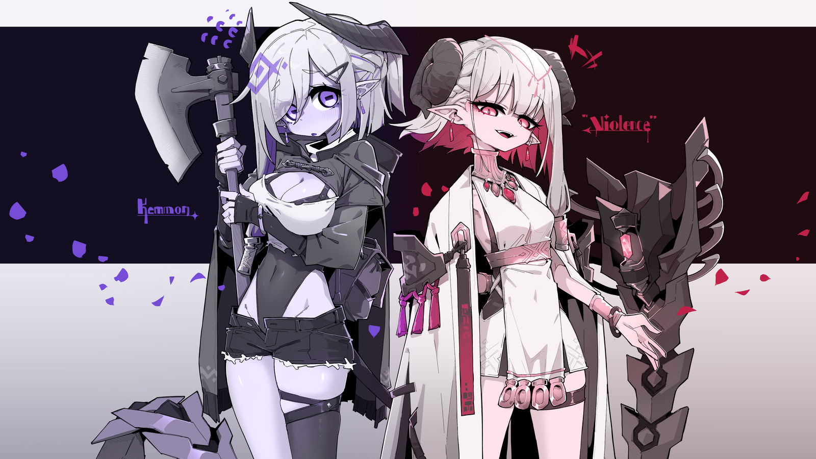 Kemmon&"Violence"插画图片壁纸