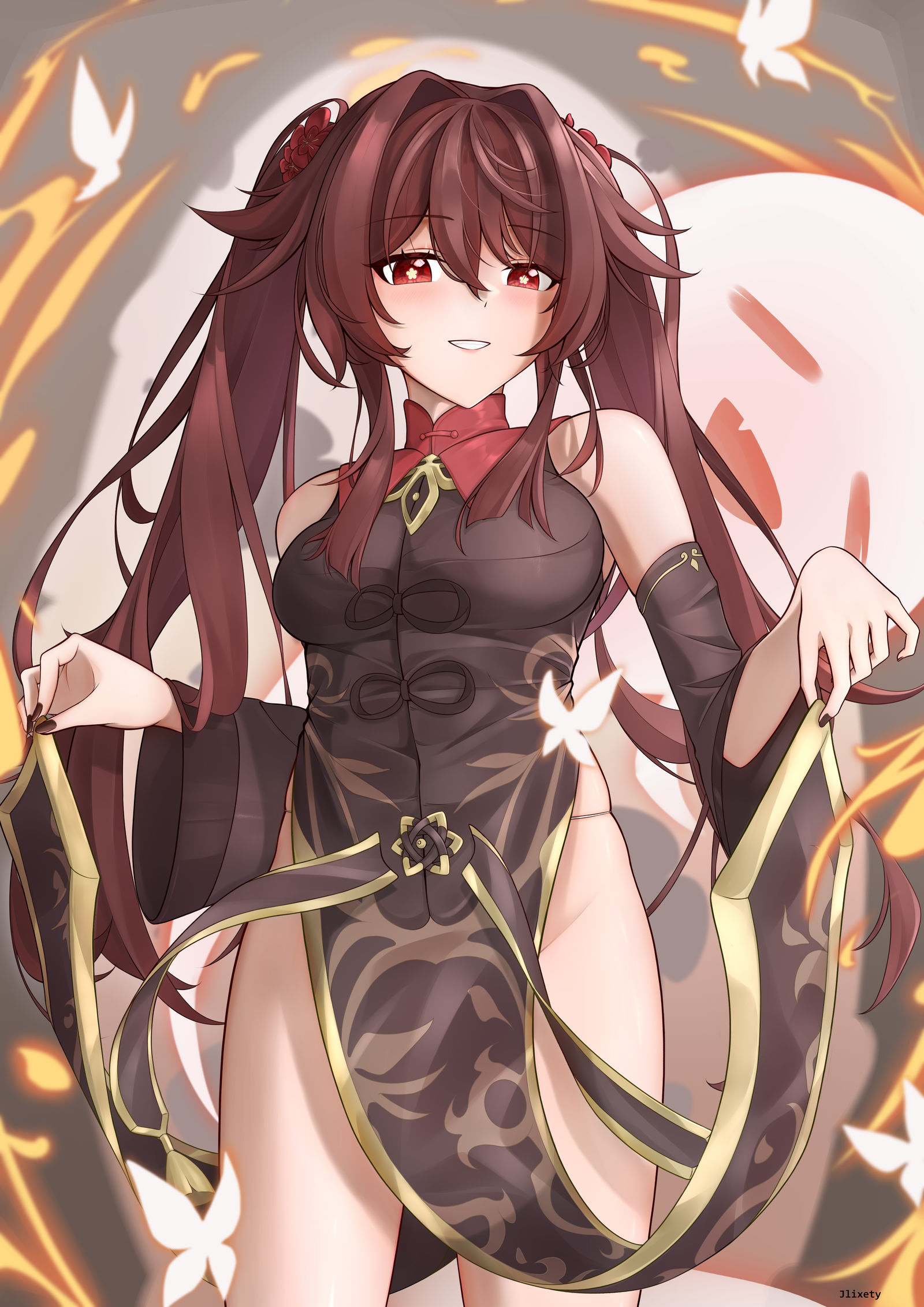 胡桃插画图片壁纸