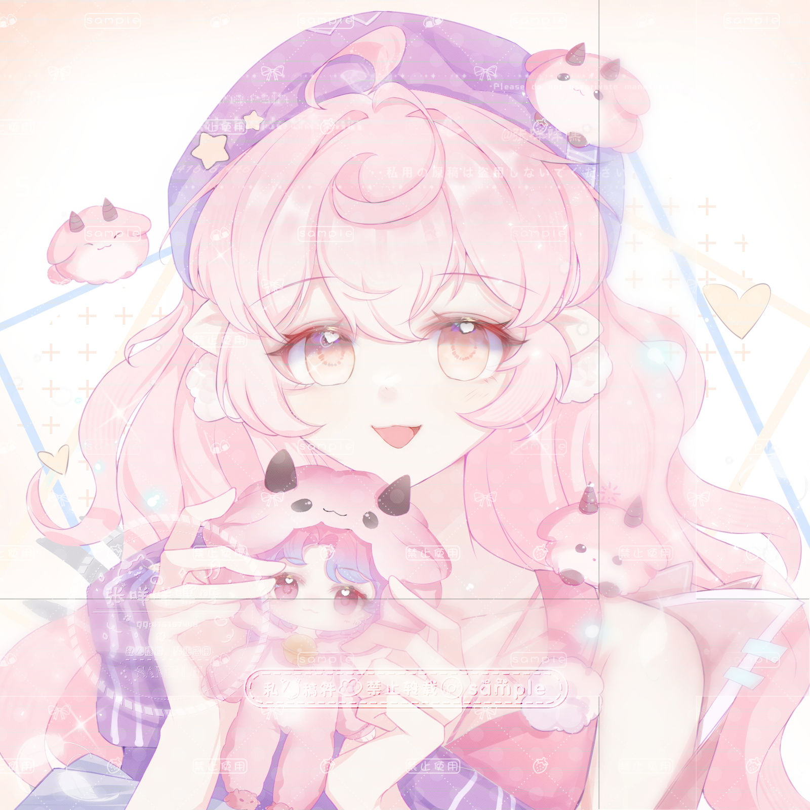 人睡不着也会数小羊吗插画图片壁纸