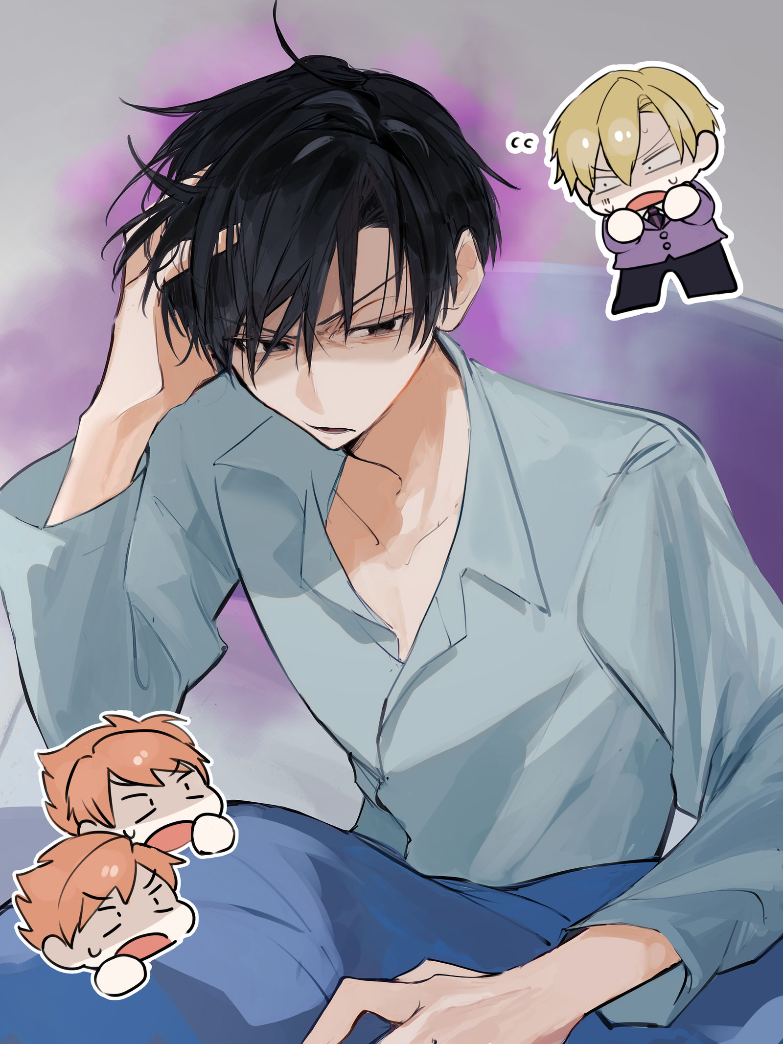 鳳鏡夜头像同人高清图