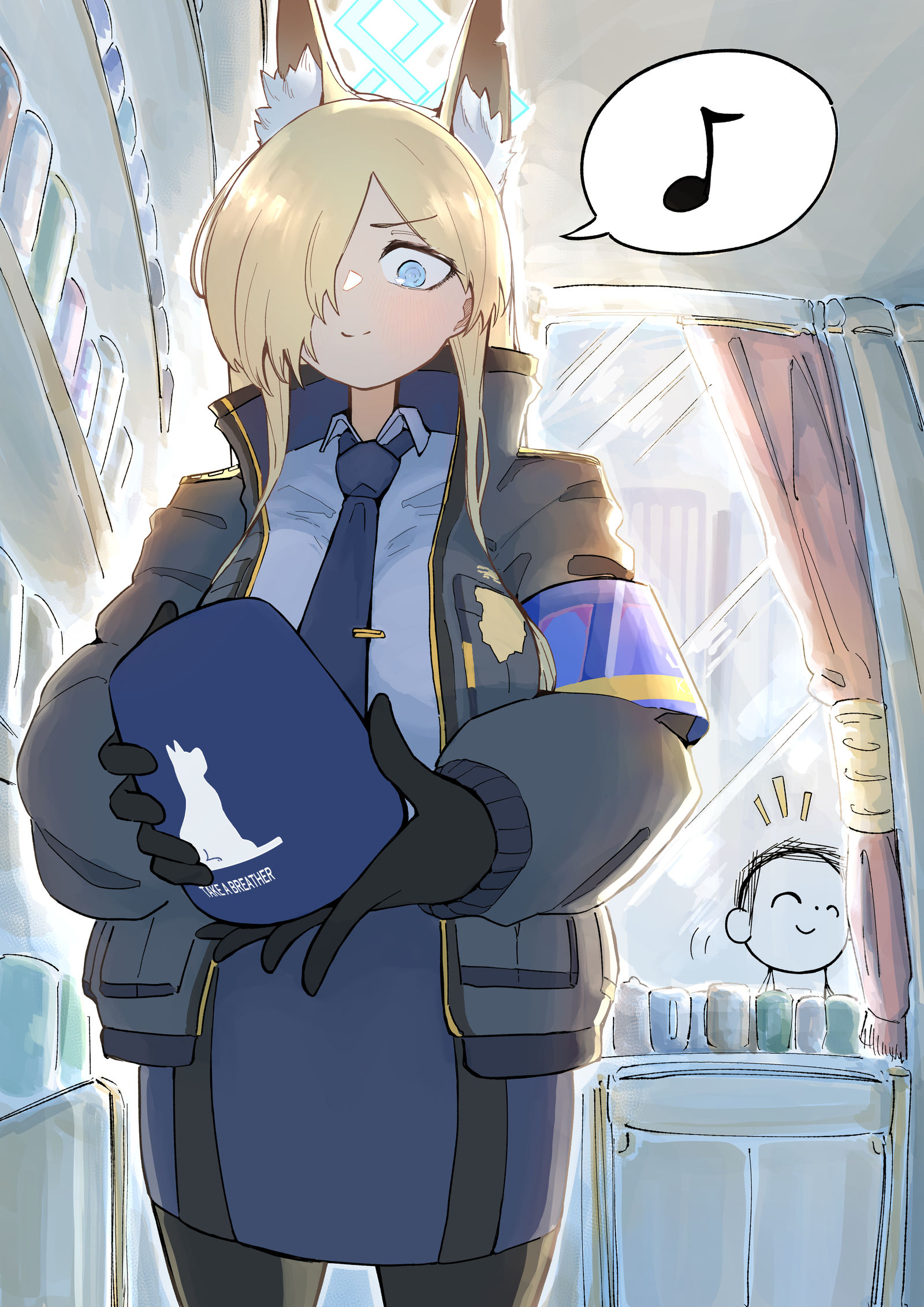 マグカップを選んでくれたカンナ插画图片壁纸