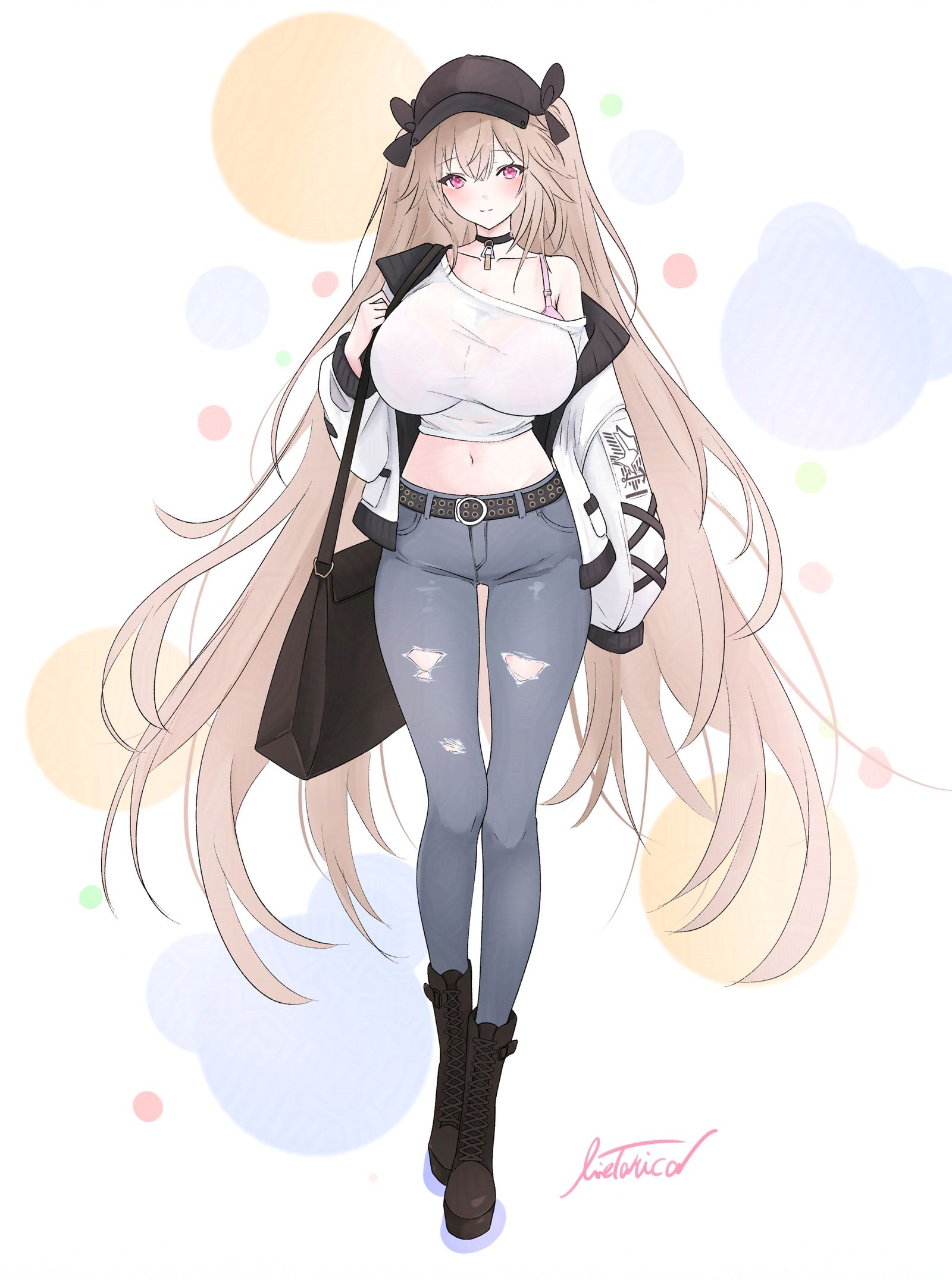 パンクなアンカレッジちゃん插画图片壁纸