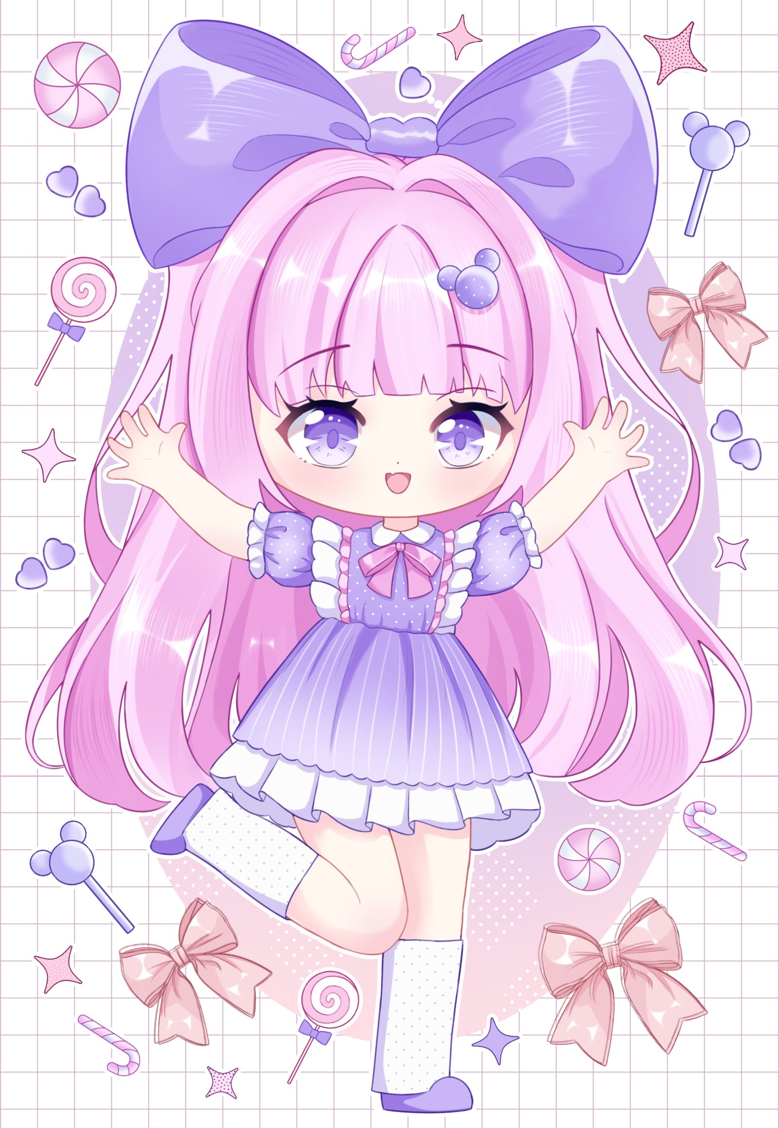 可爱的q版女孩头像同人高清图