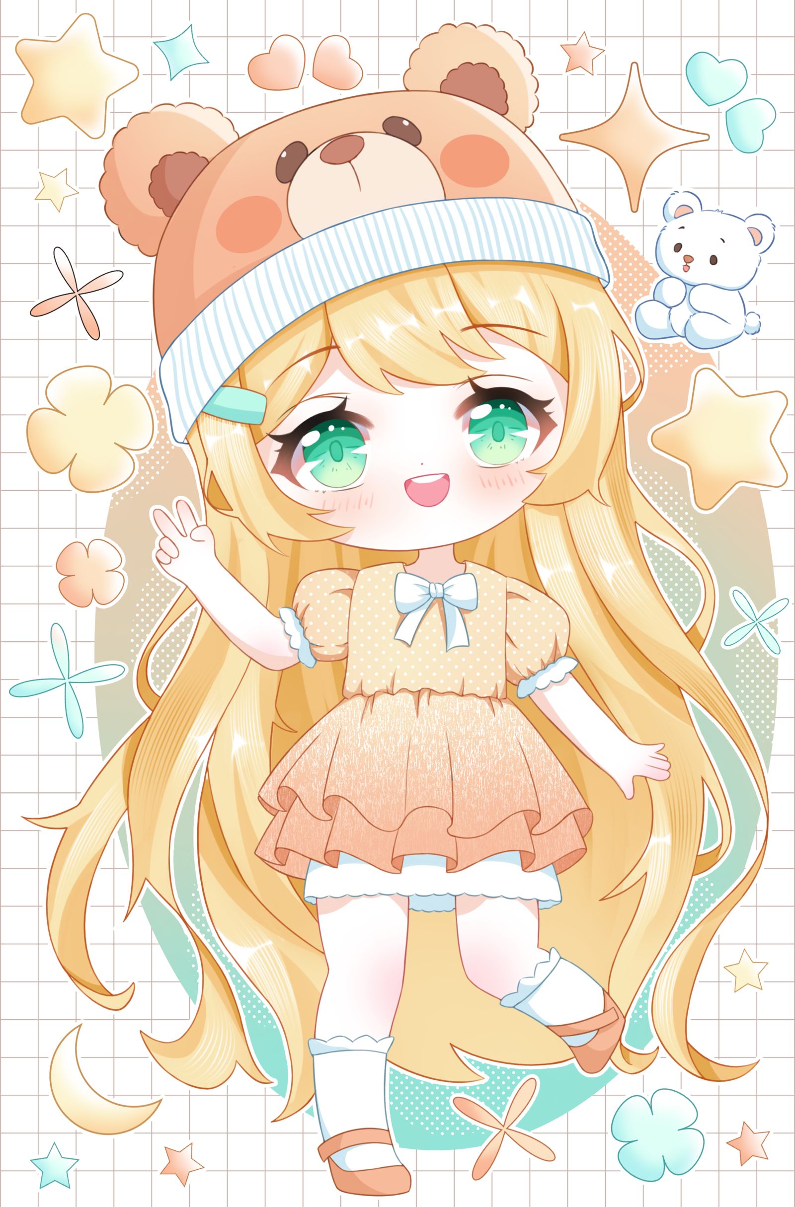 可爱的q版女孩头像同人高清图