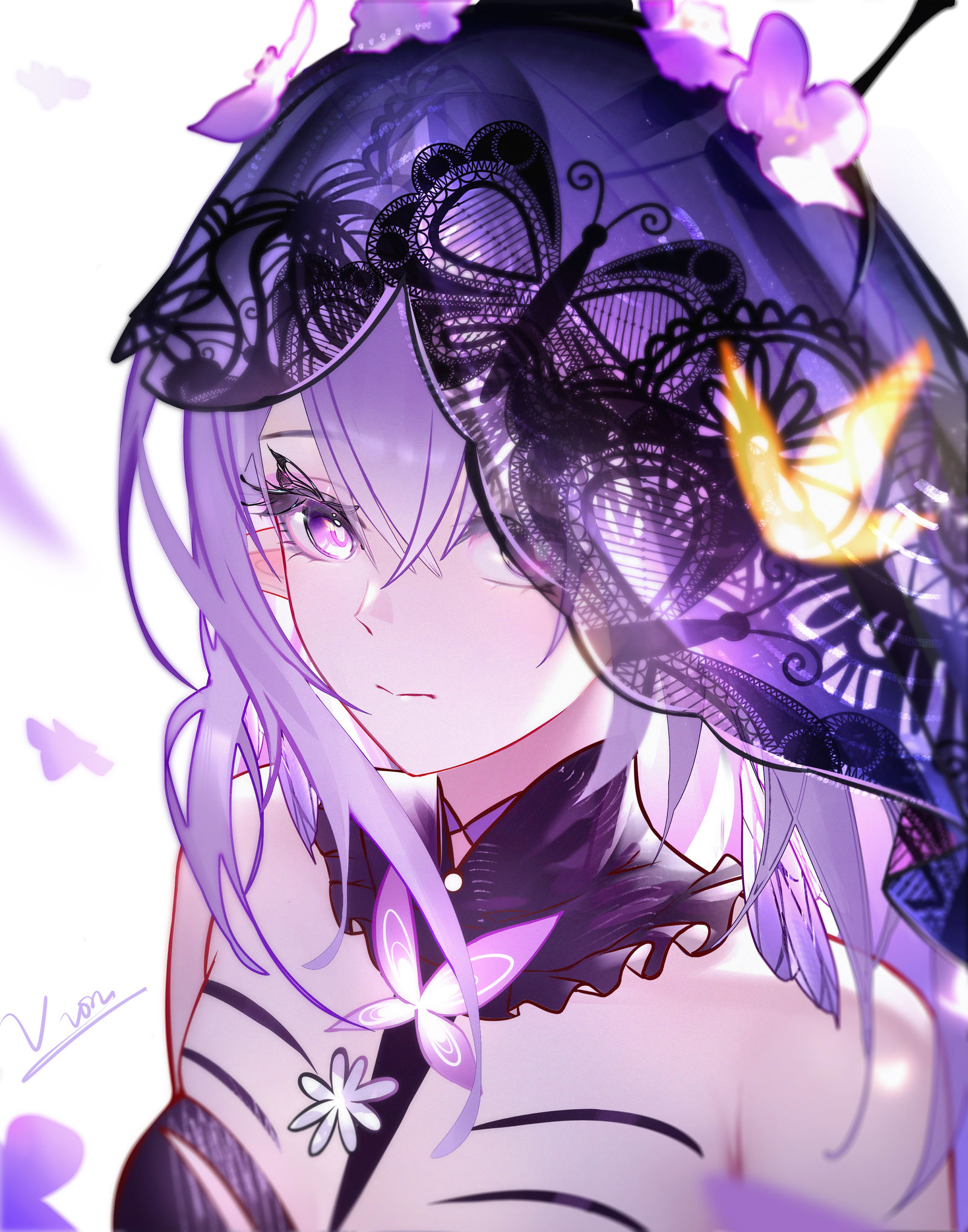 day8暗黑遐蝶插画图片壁纸