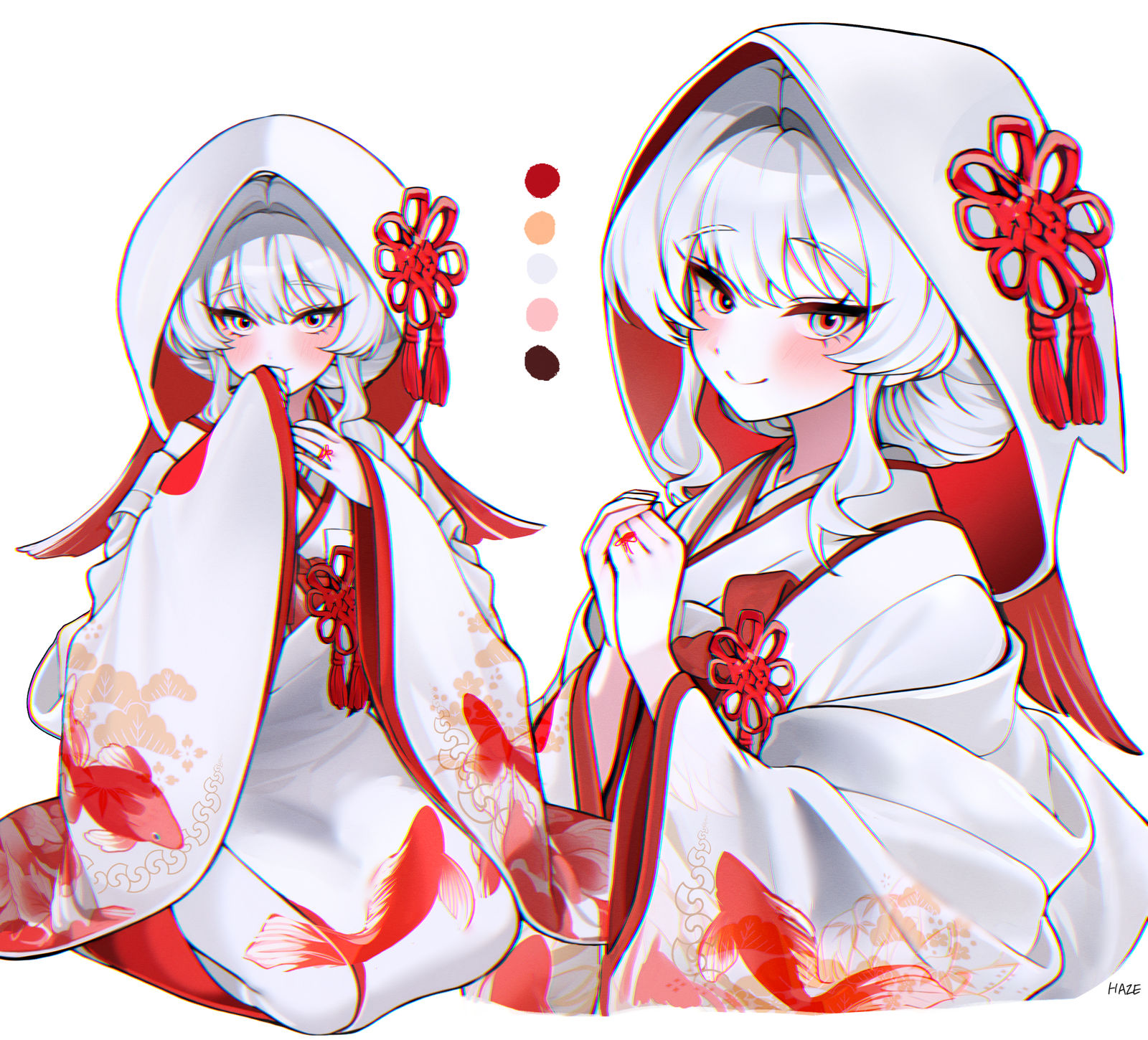 Koi插画图片壁纸