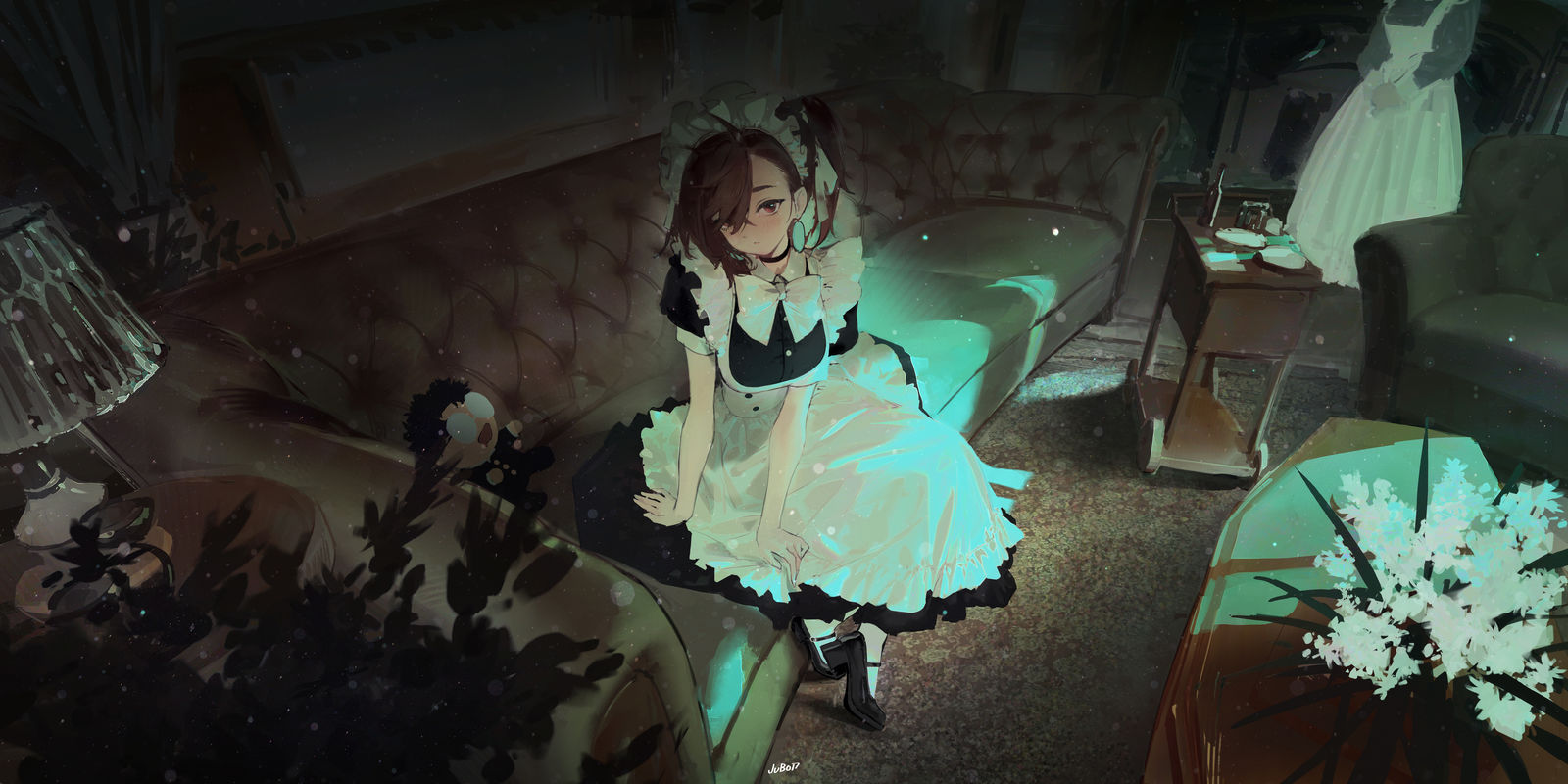 妹抖momo-女孩子插画