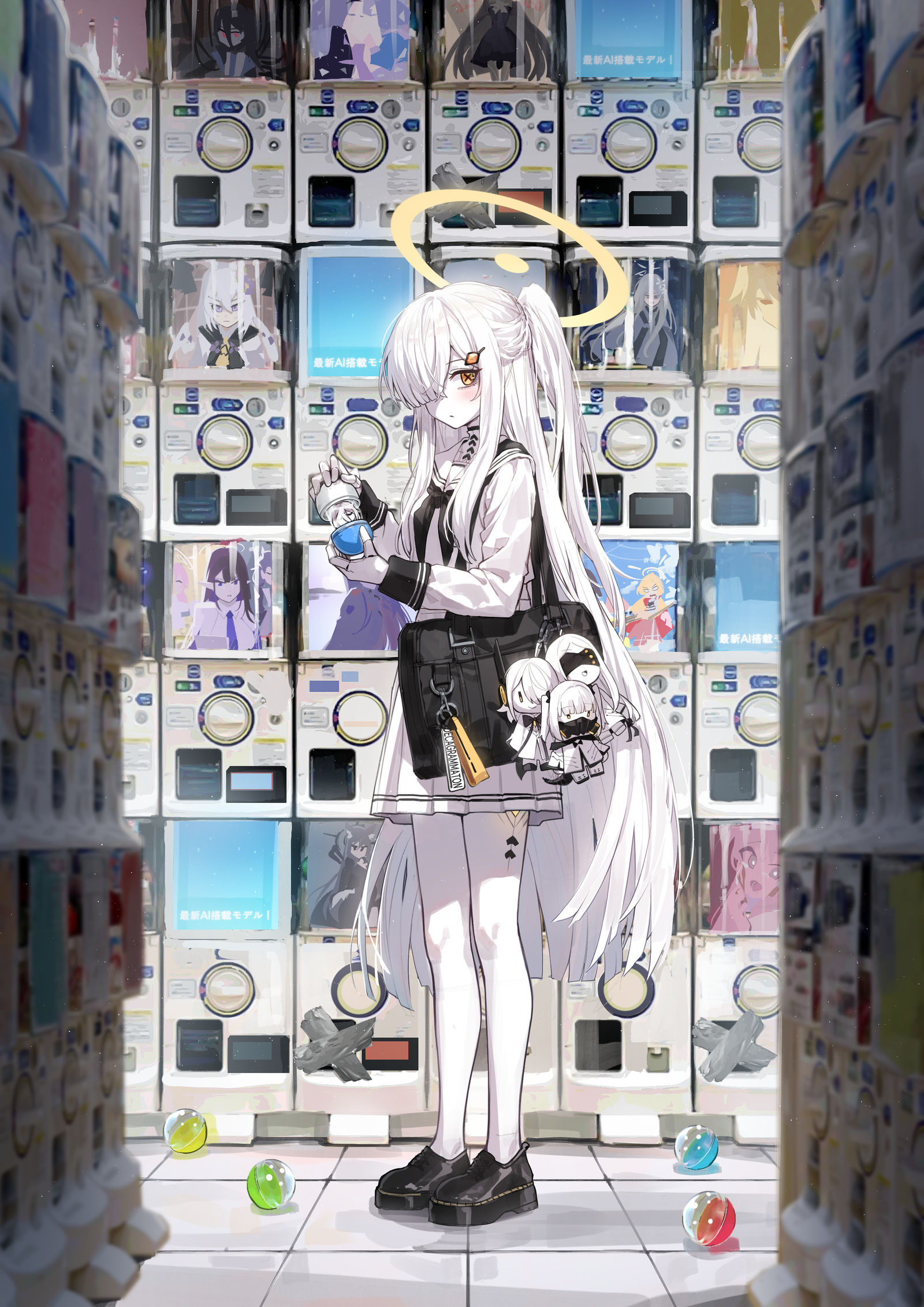 ガチャショップ插画图片壁纸