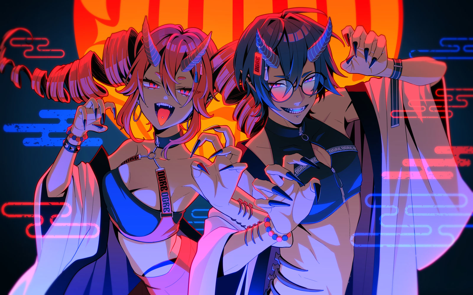 鬼の首插画图片壁纸