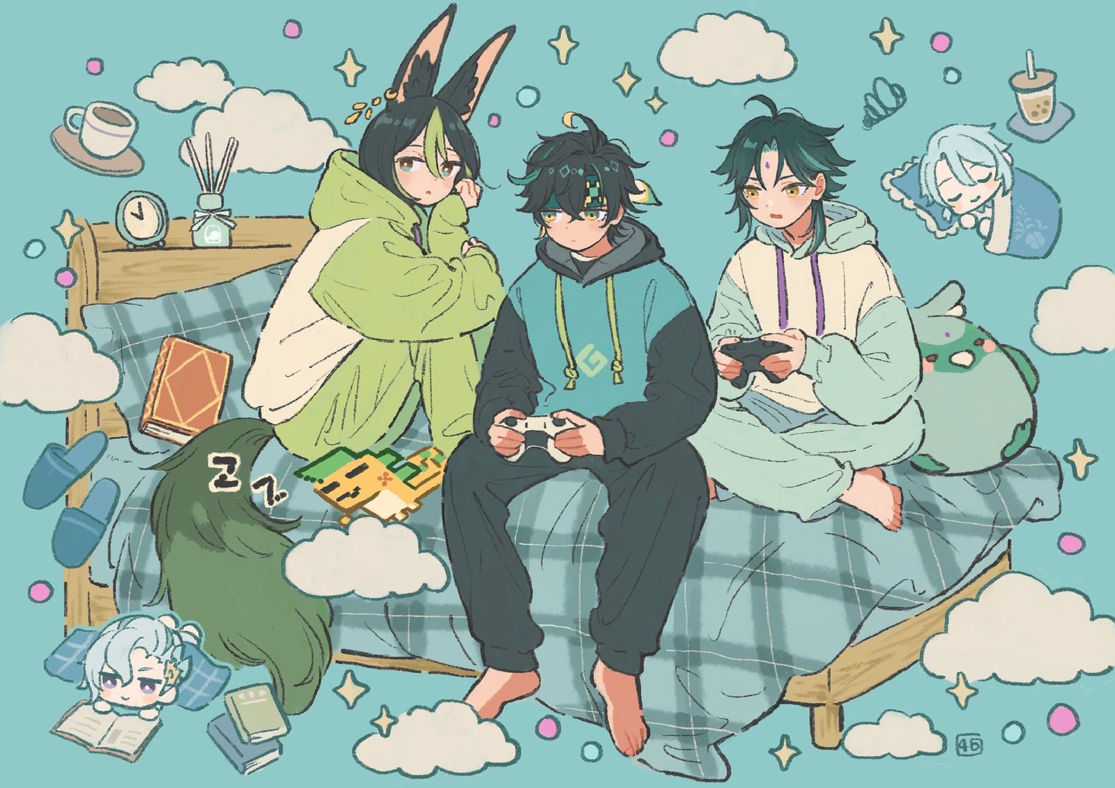 【原神】パジャマパーティー