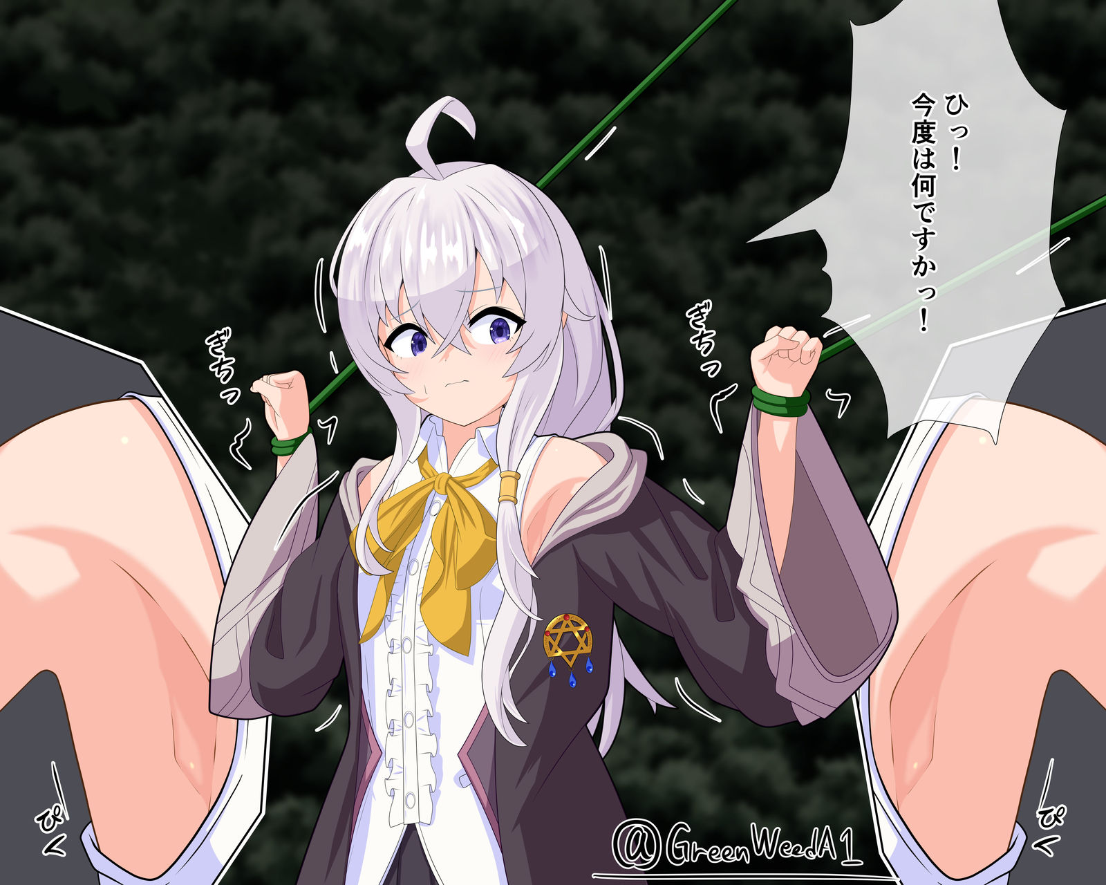 イレイナ(魔女の旅々) 腋 触手 くすぐり插画图片壁纸