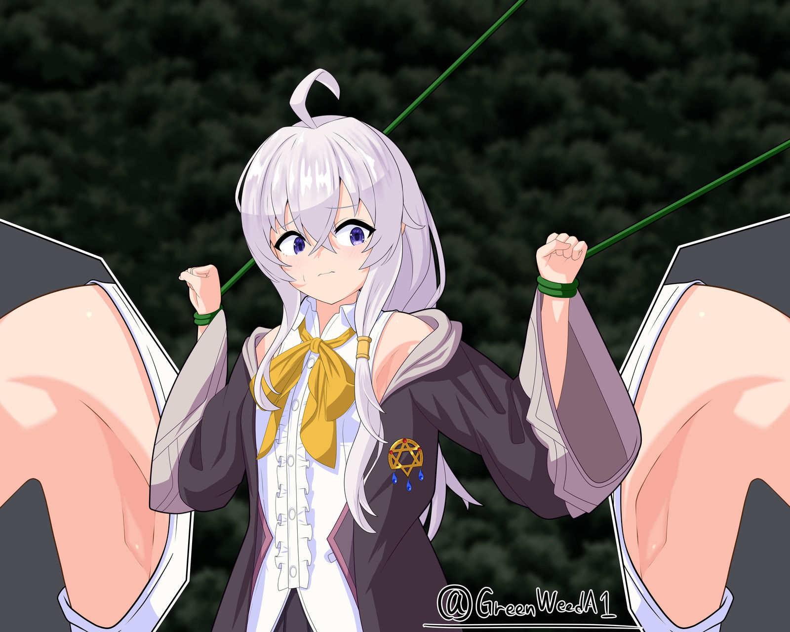 イレイナ(魔女の旅々) 腋 触手 くすぐり插画图片壁纸