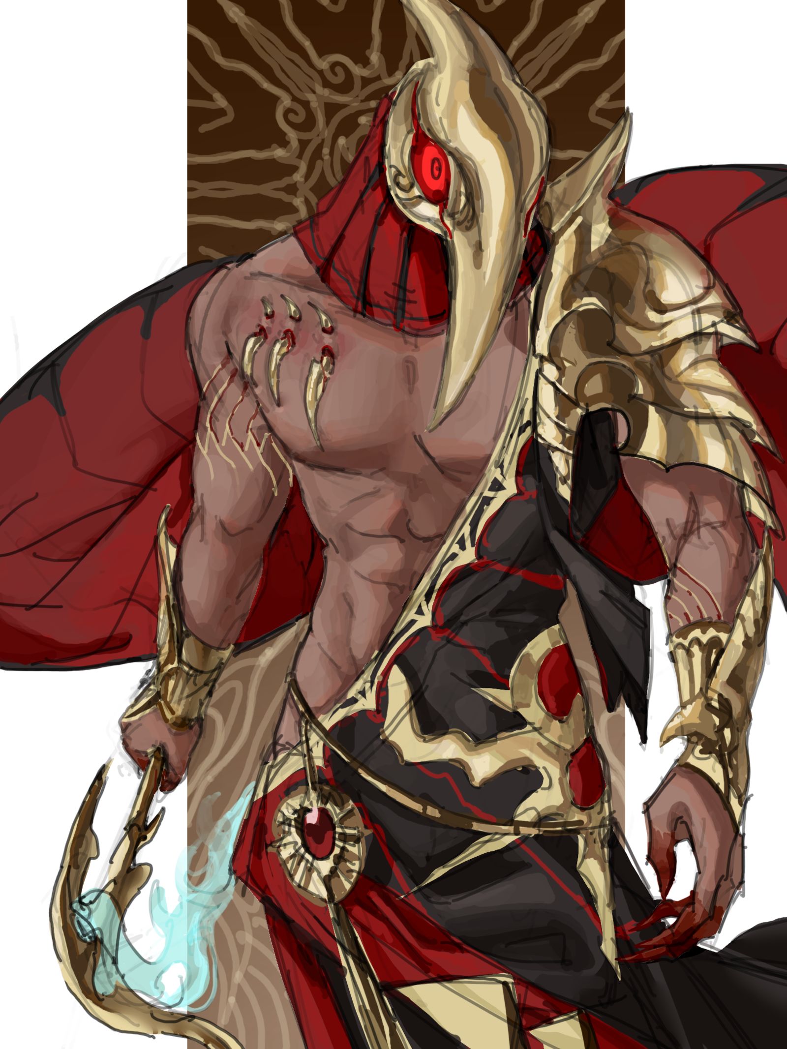 忘忧花插画图片壁纸