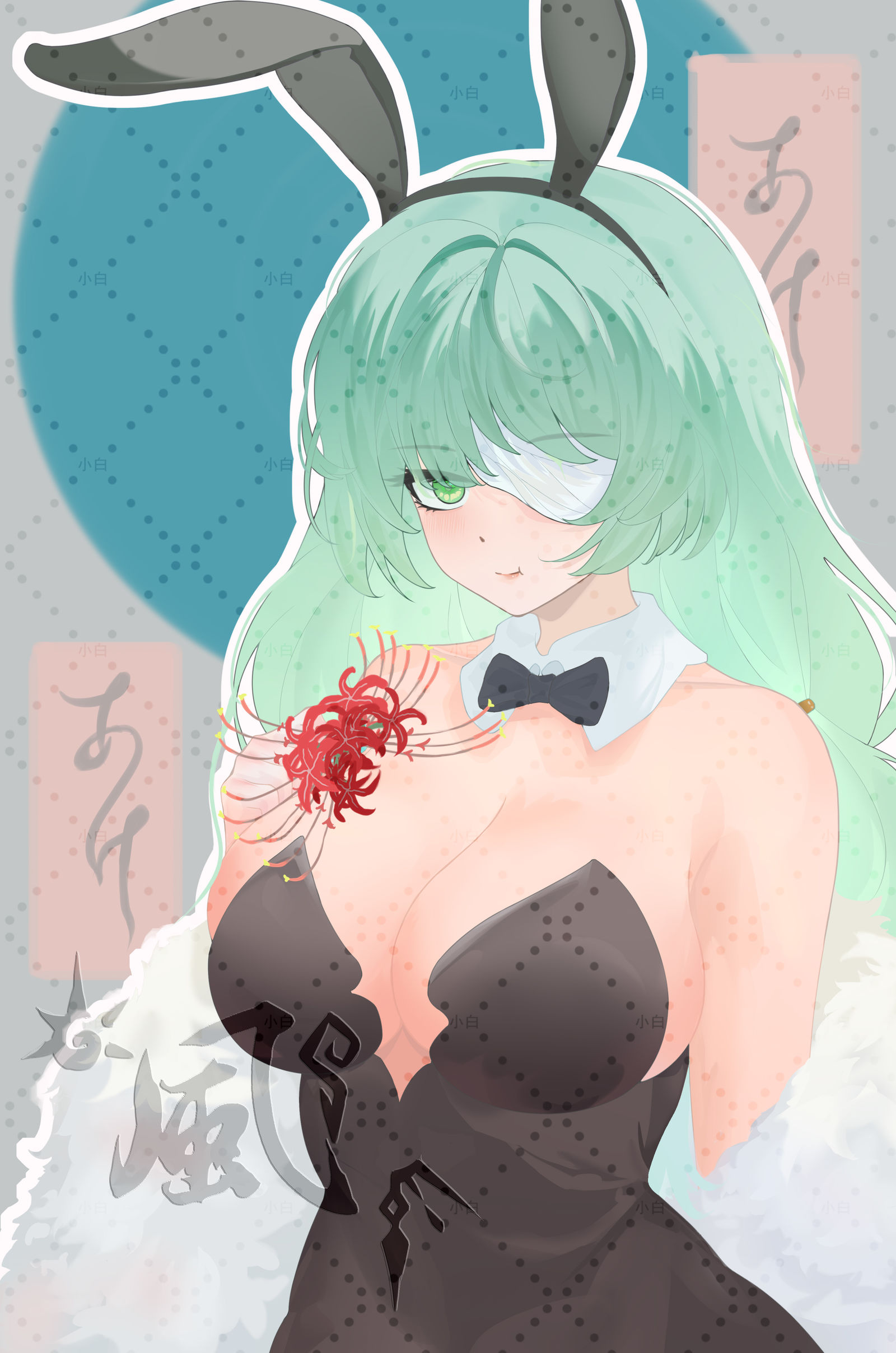 弗洛洛，兔女郎头像同人高清图