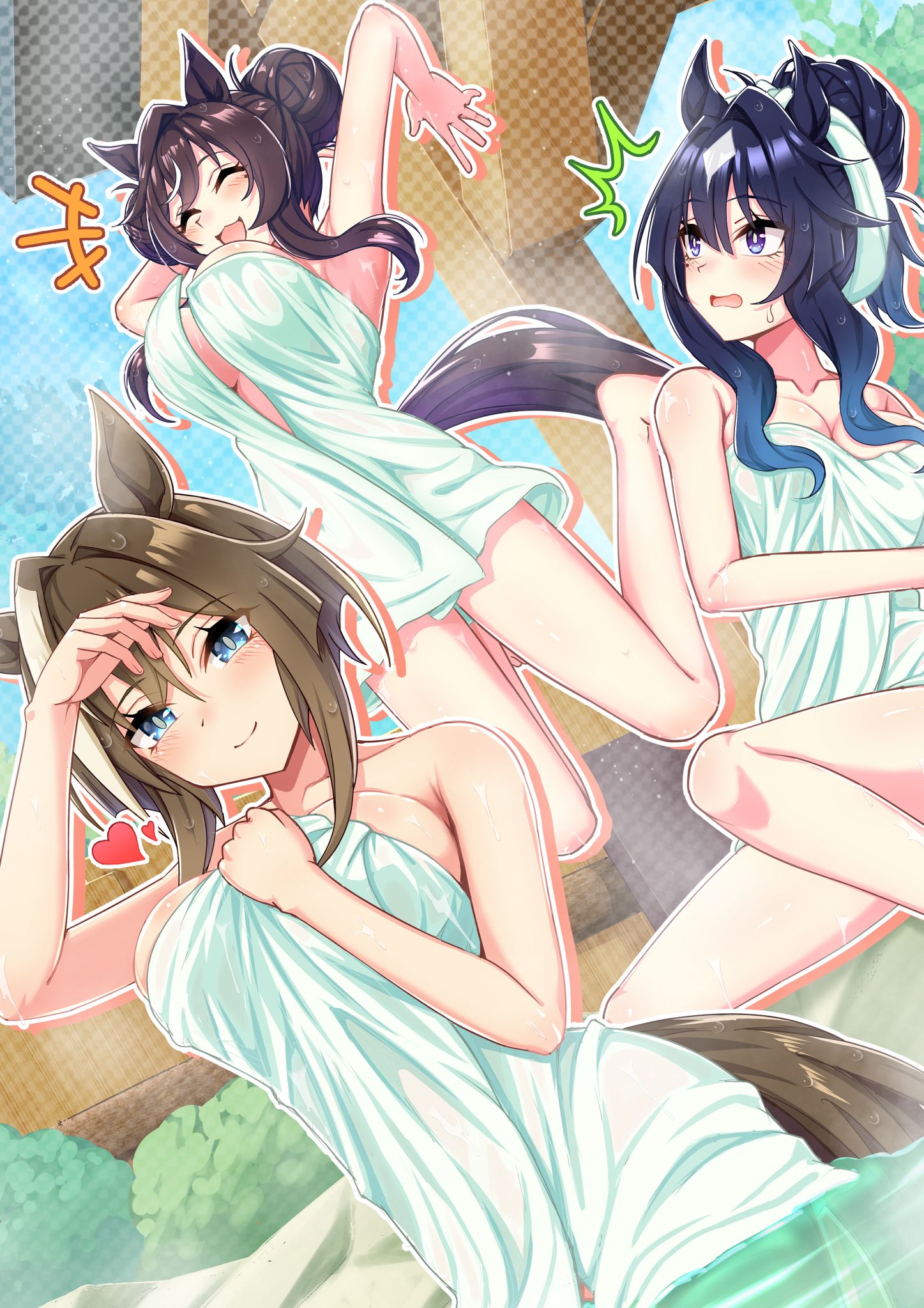 C107表紙温泉ヴヴヴ姉妹插画图片壁纸