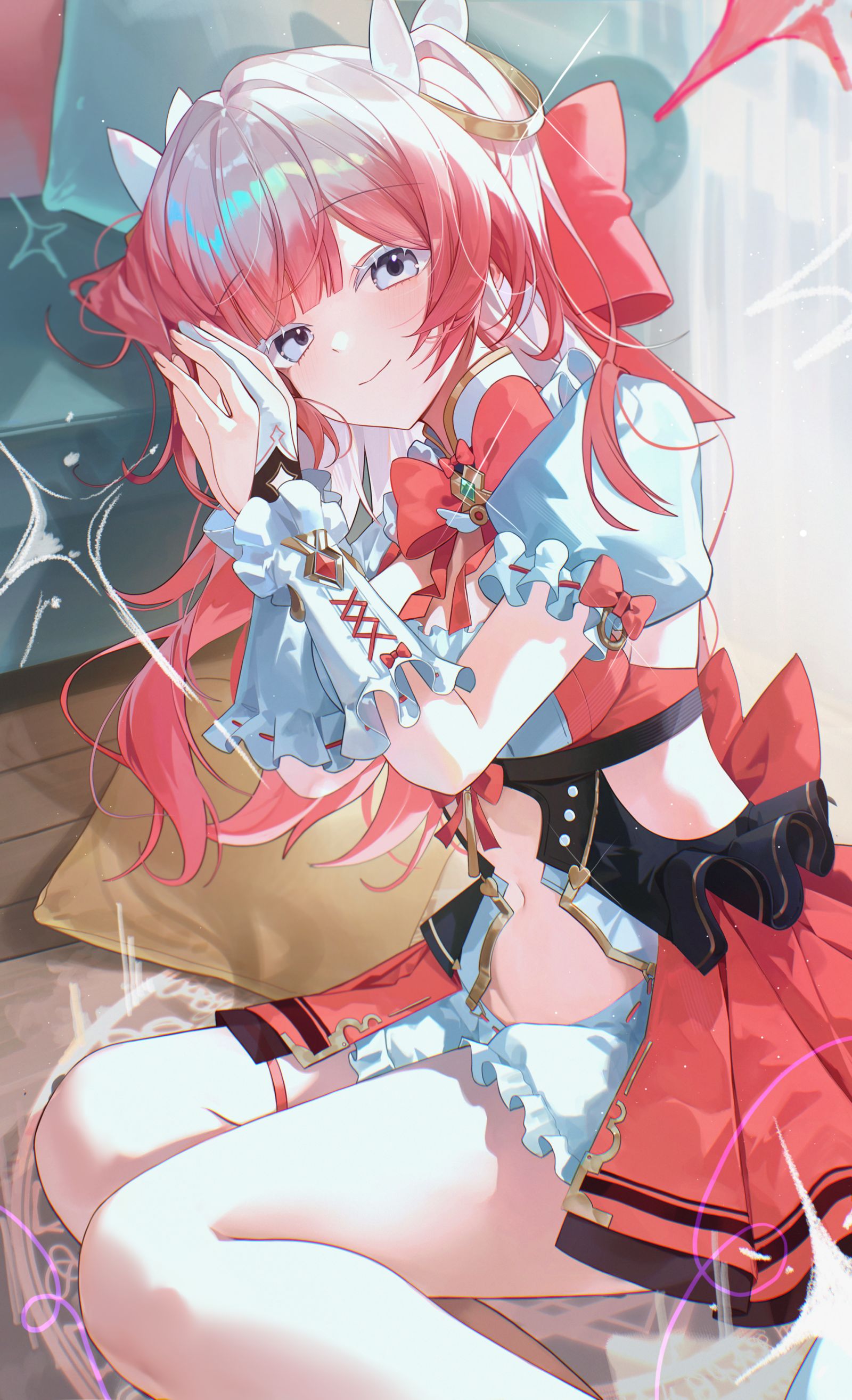 一緒に休みますかー？插画图片壁纸