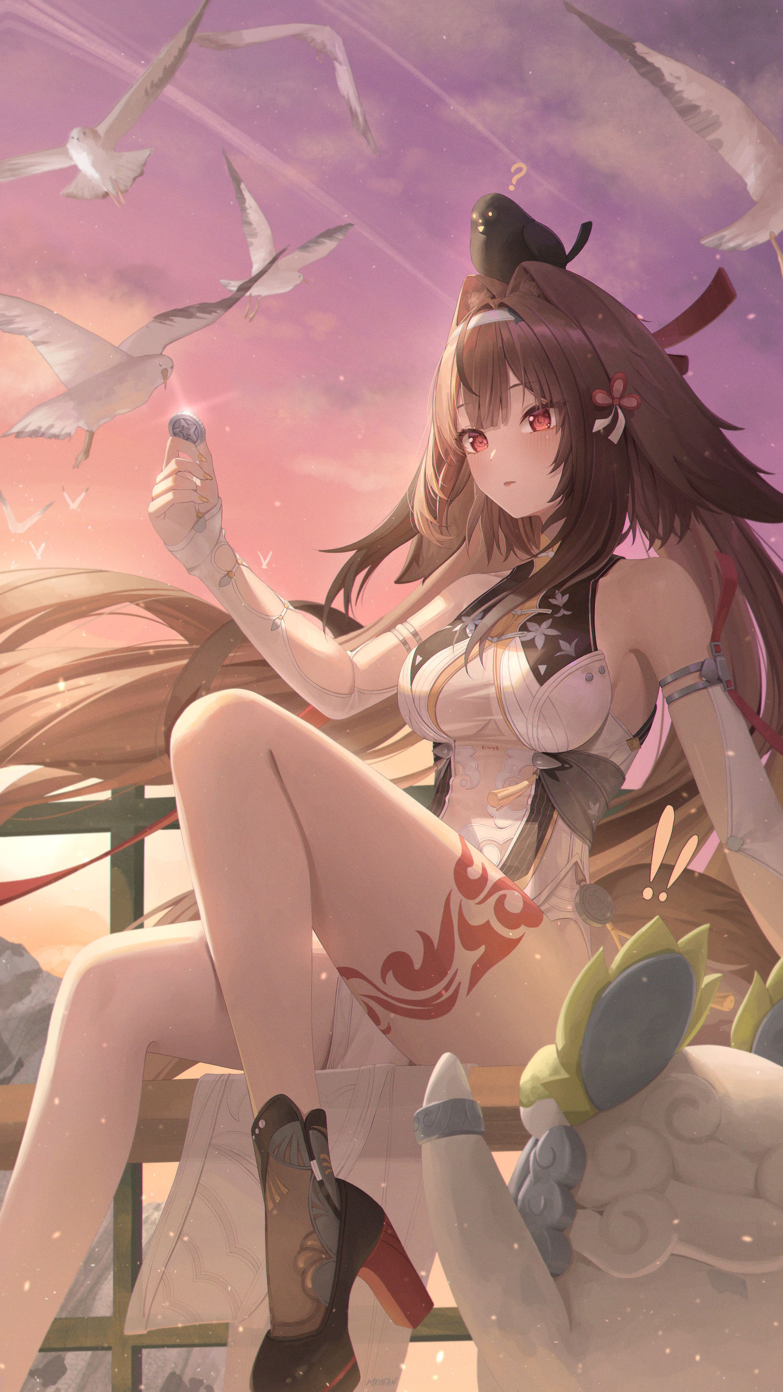 叶瞬光-下山游历插画图片壁纸