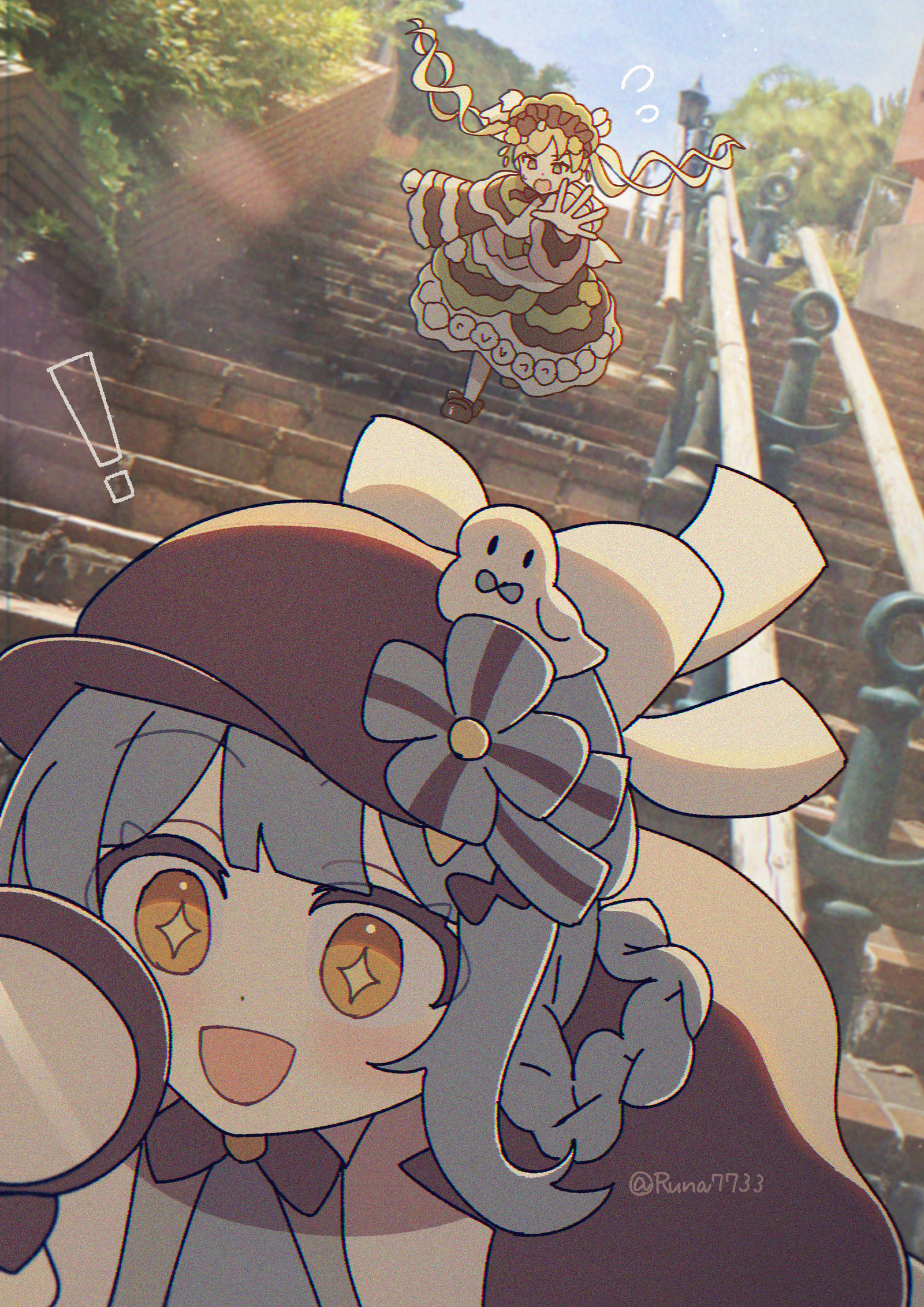 待ってくださいまし〜〜！！插画图片壁纸