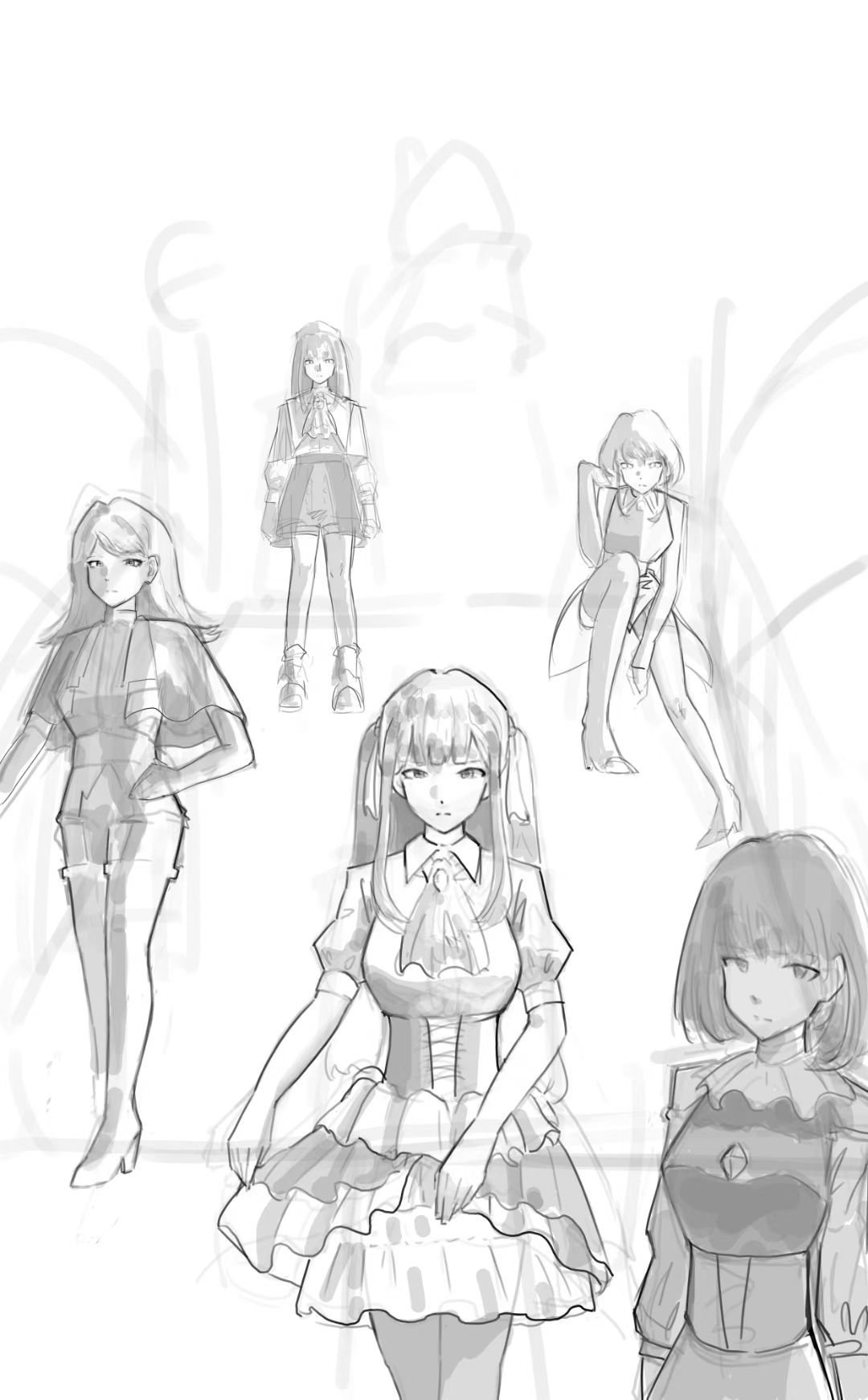 母鸡卡五人草稿头像同人高清图