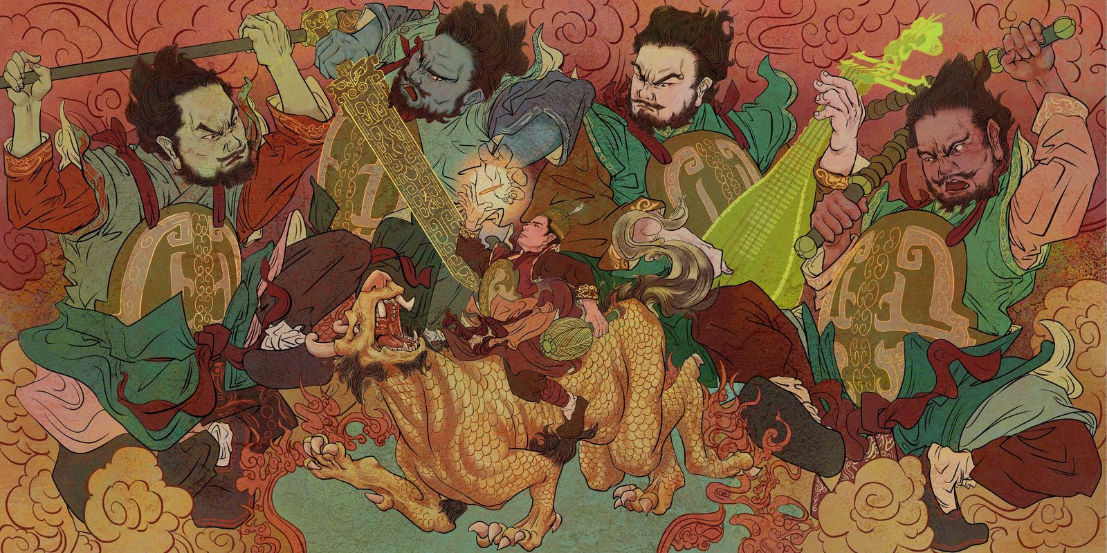 封神演义-四天王遇丙灵公